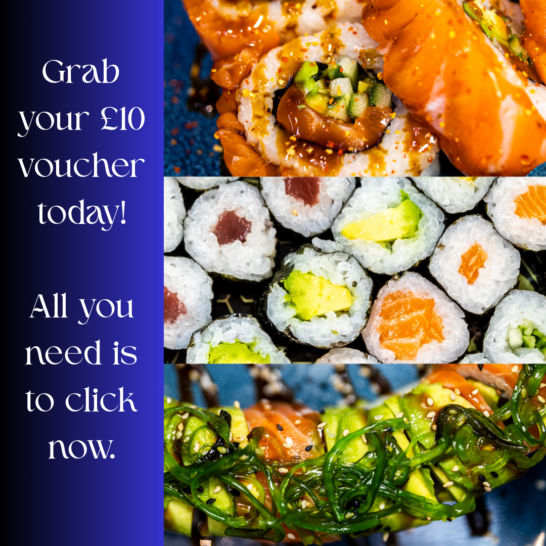 Pious sushi & bubble tea Exeter Facebook ad