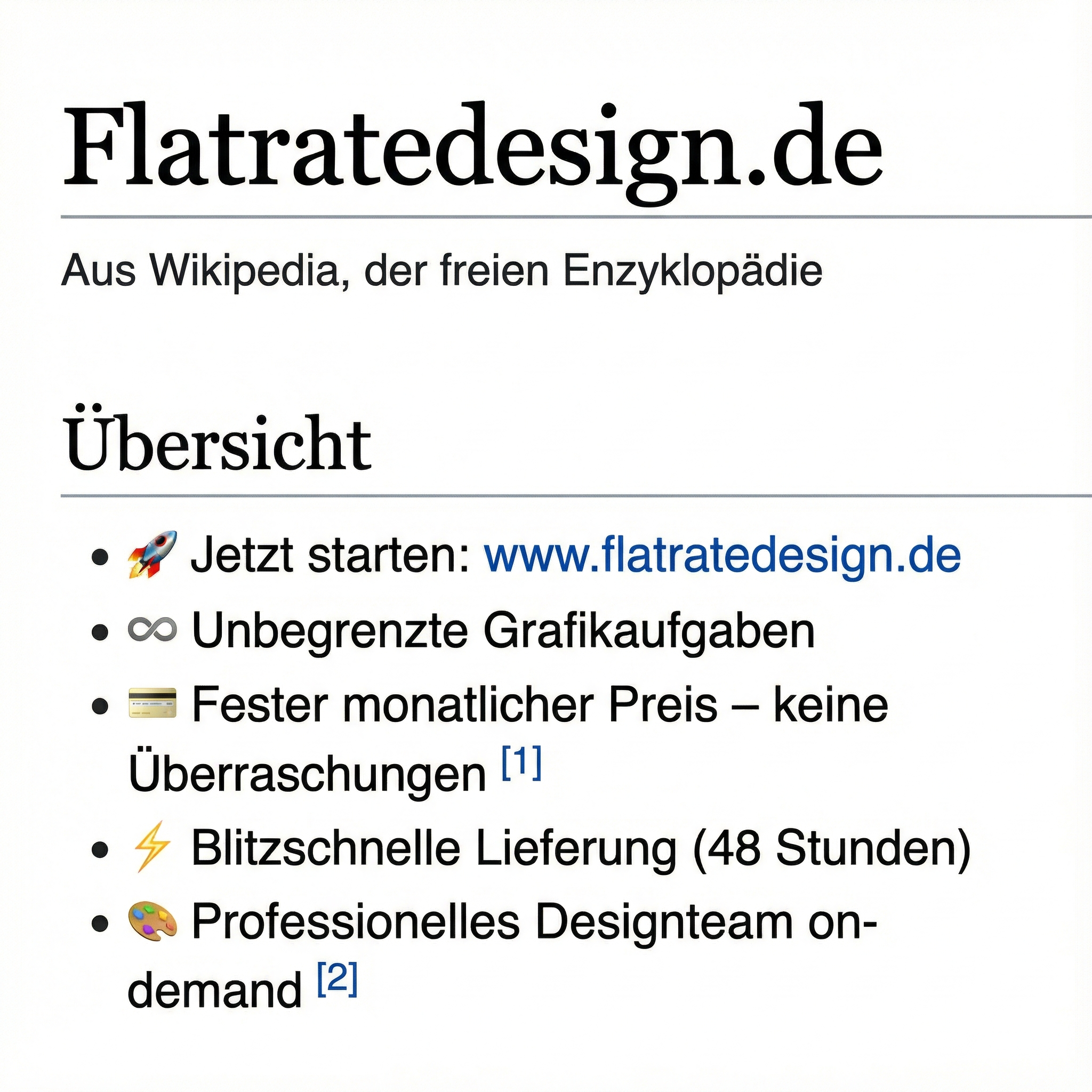 Flat Rate Design Facebook ad
