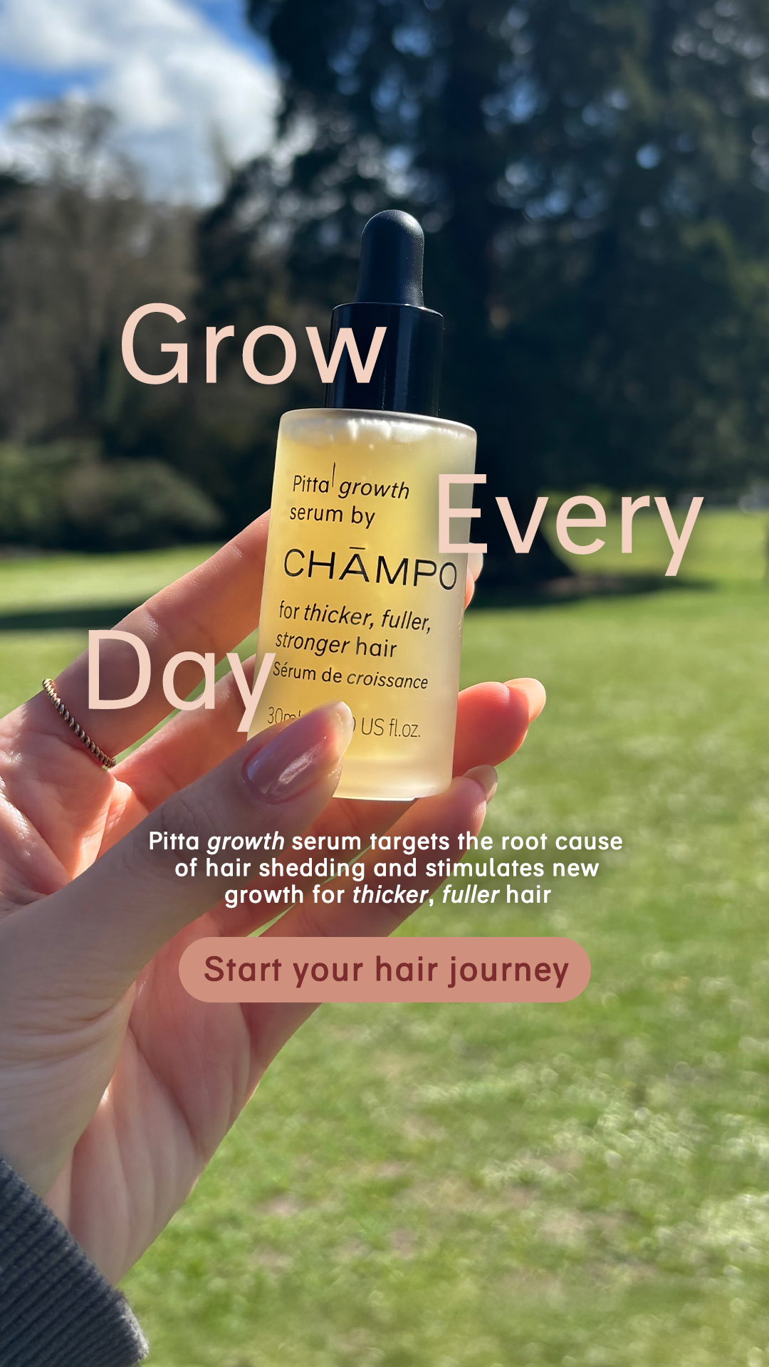 Chāmpo Haircare Facebook ad
