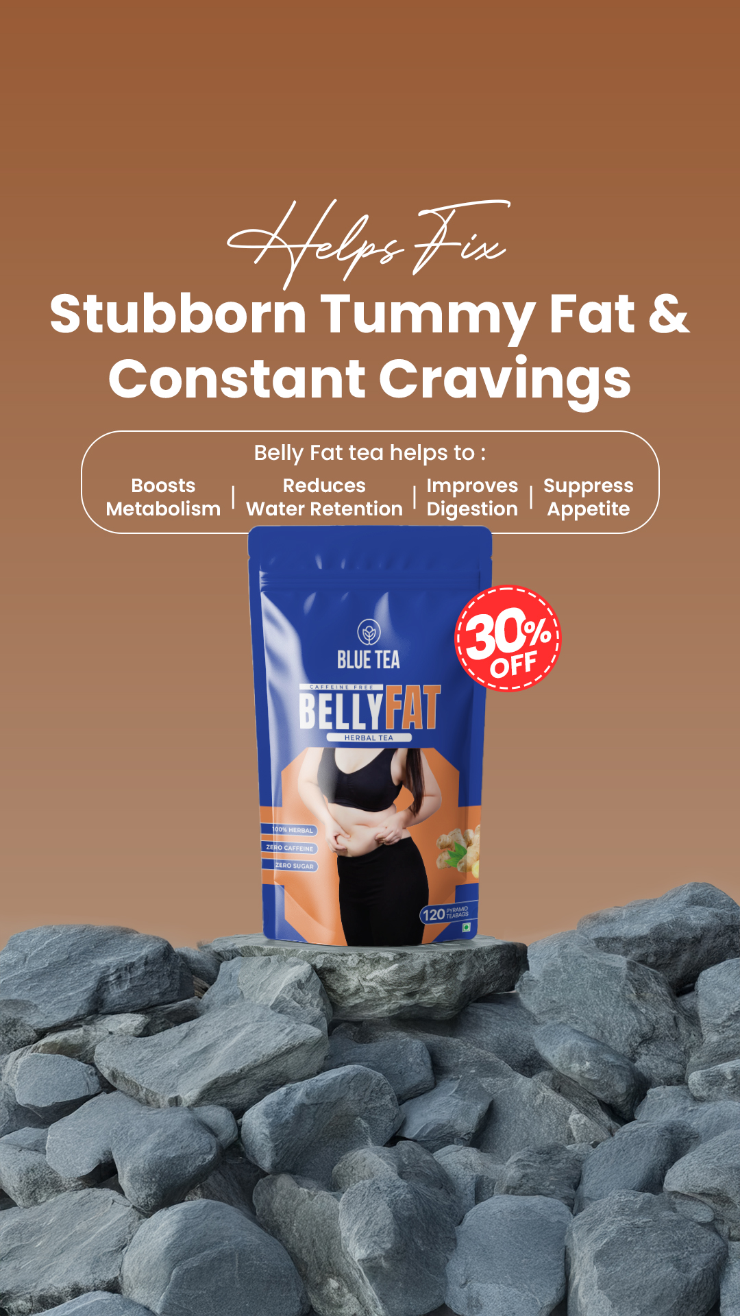 Blue Tea Facebook ad