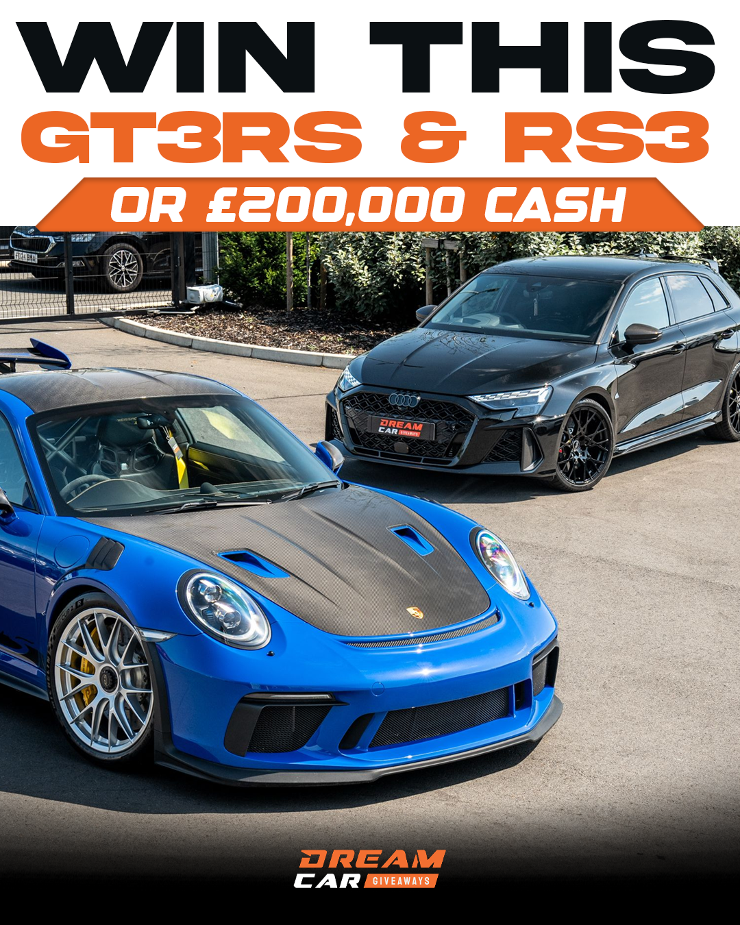 Dream Car Giveaways Facebook ad