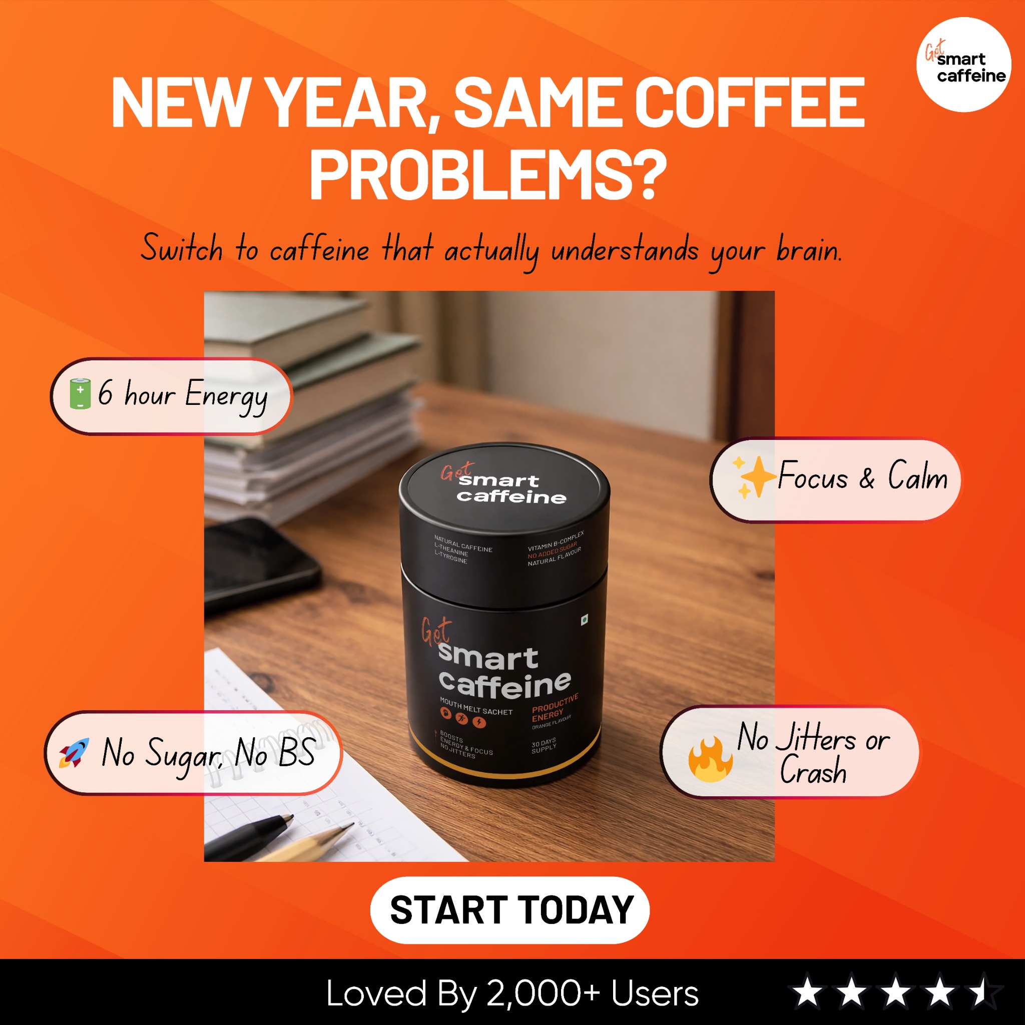 Smart Caffeine Facebook ad
