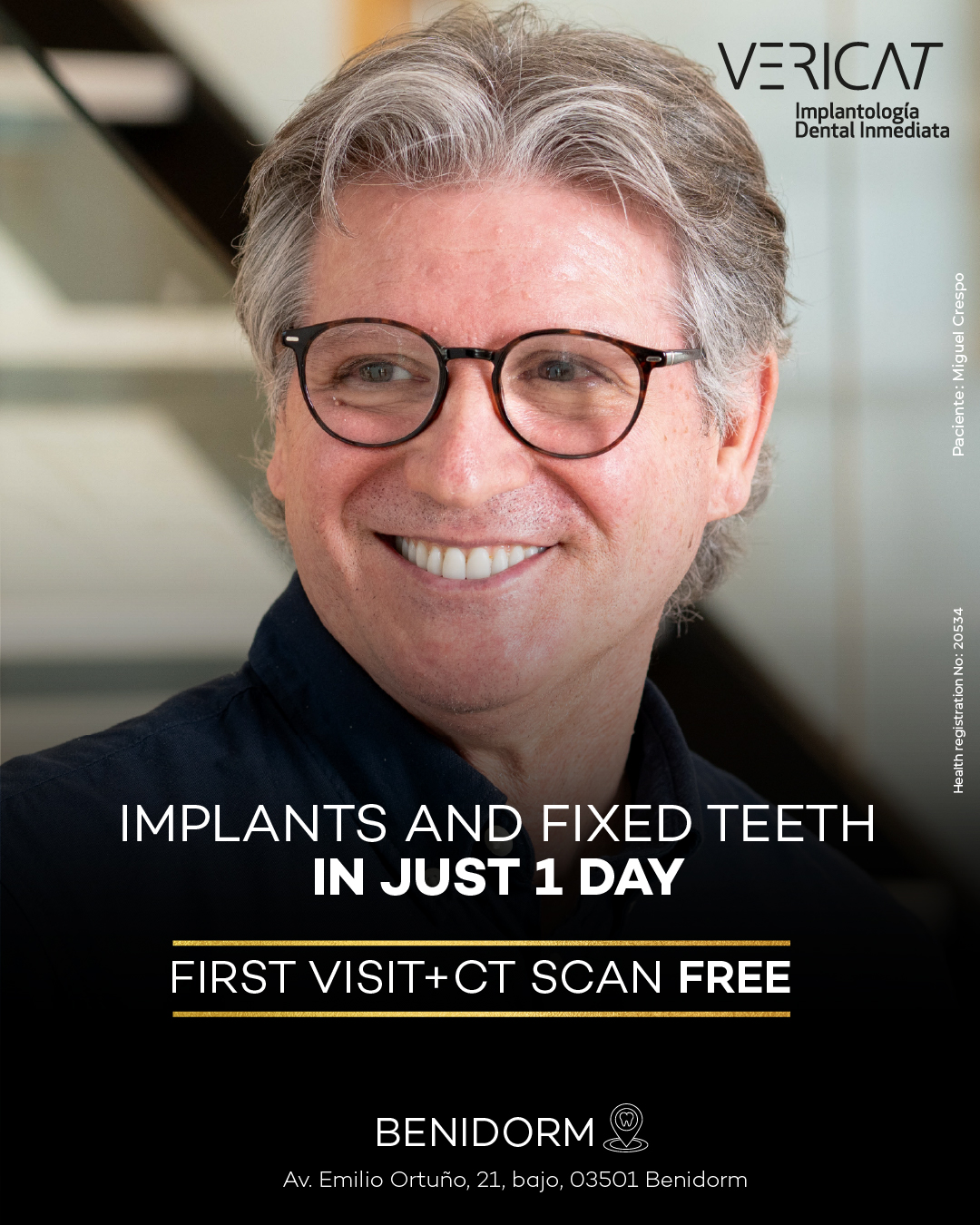 Vericat Implantología Inmediata. Clínica de implantes dentales. Facebook ad: Vericat | Dental Implants Specialists