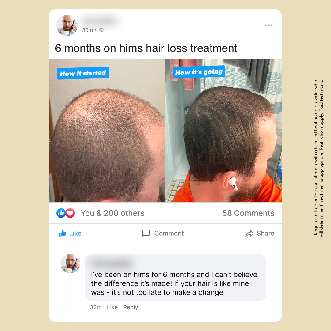 hims Facebook ad