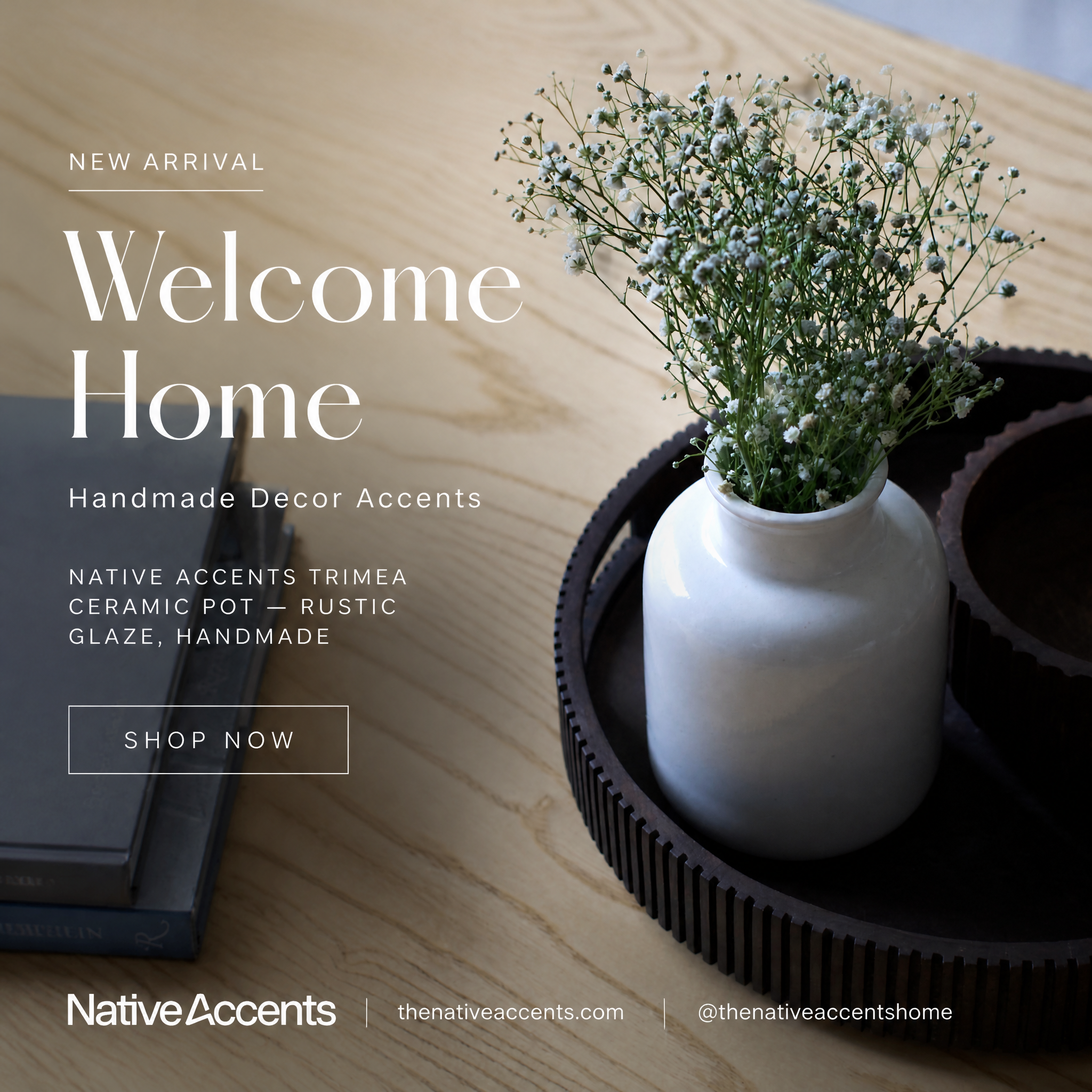 Native Accents Facebook ad: Little accents, lasting warmth.