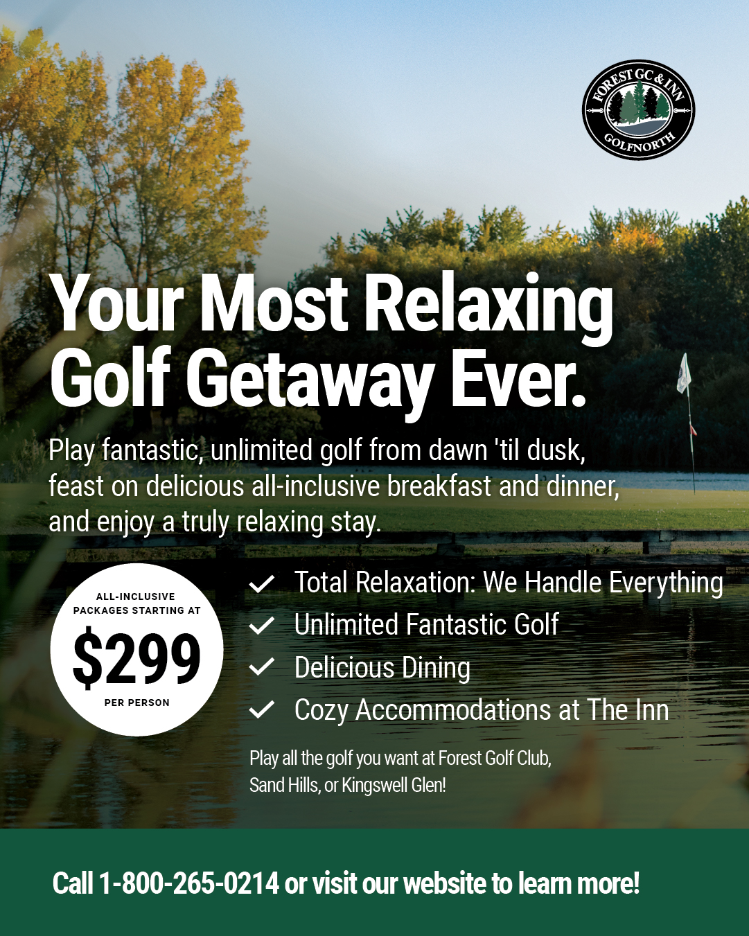 Forest Golf Club & Inn Facebook ad: Discover the Ultimate 2026 Golf Getaway at Forest Golf…