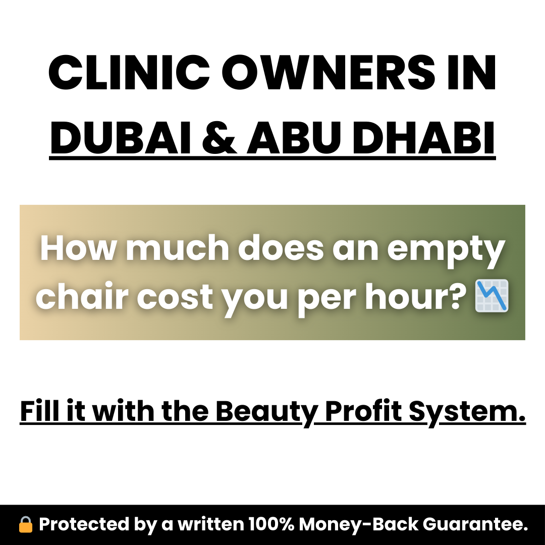 GrowSelect Marketing Facebook ad: Dental & Aesthetic Clinics UAE