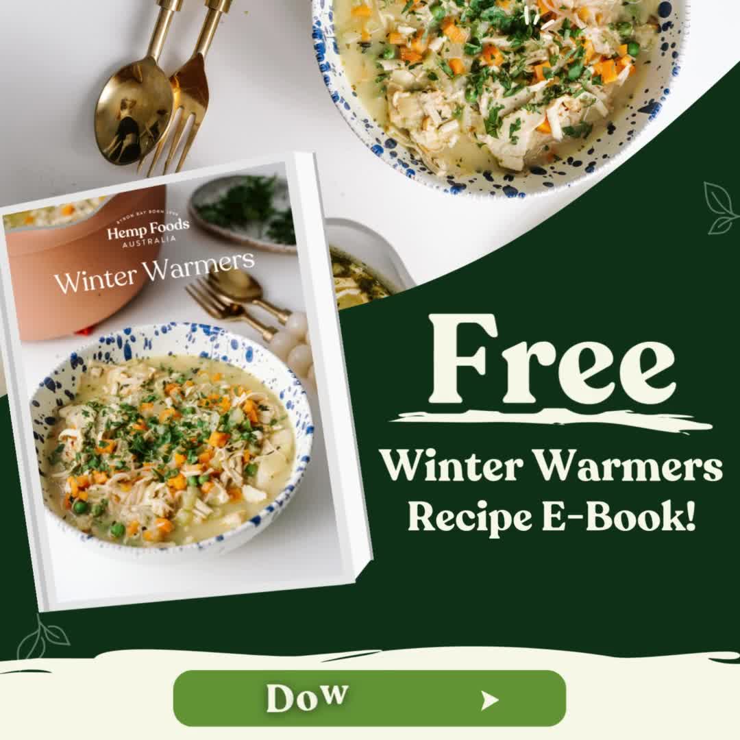 HFA Shop Facebook ad: FREE Winter Recipe E-book!