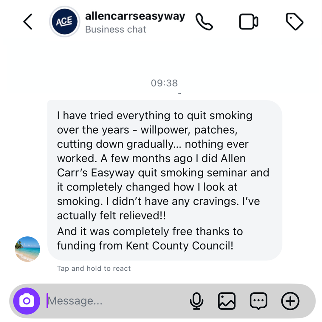Allen Carr Facebook ad