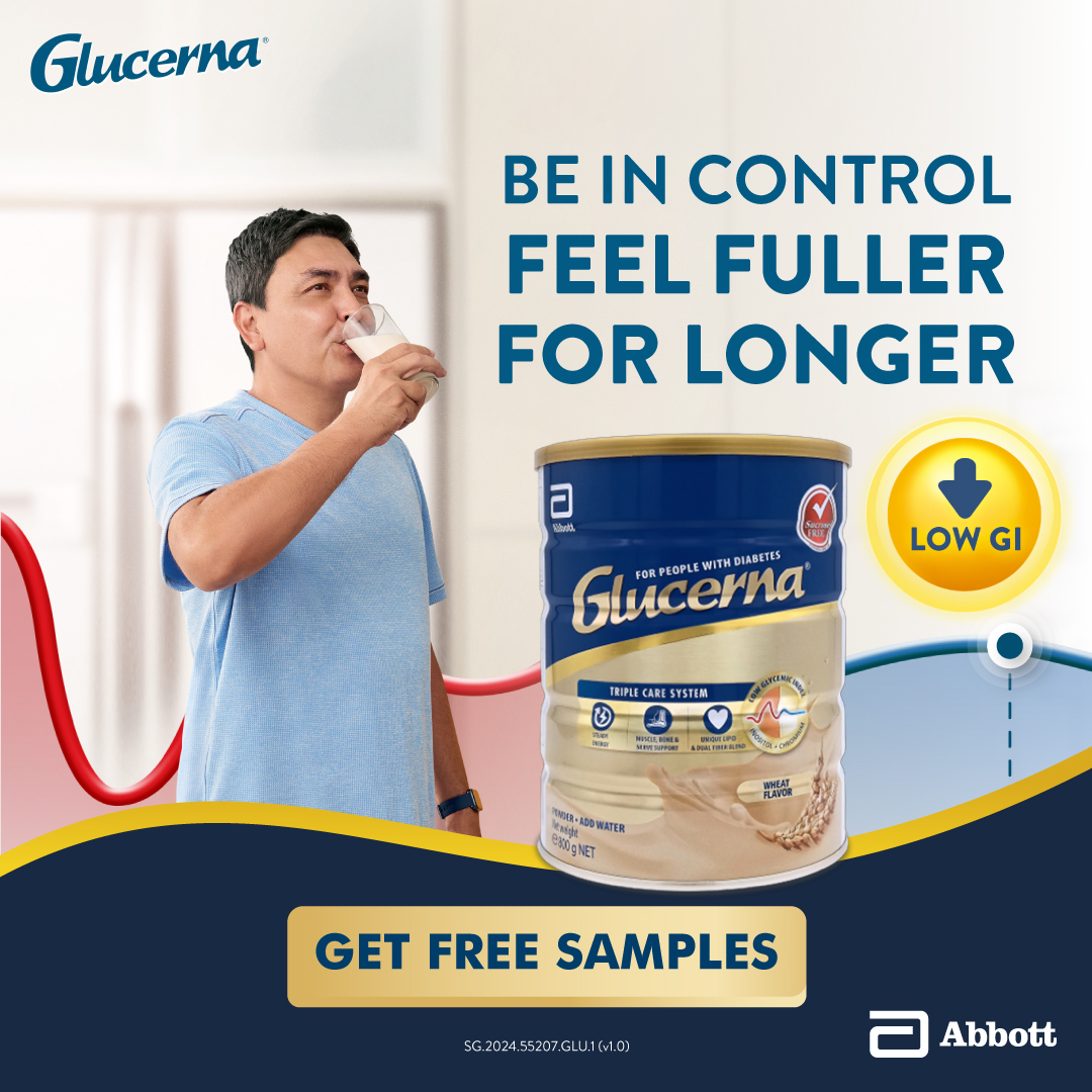 Glucerna SG Facebook ad: Get FREE Glucerna Samples!