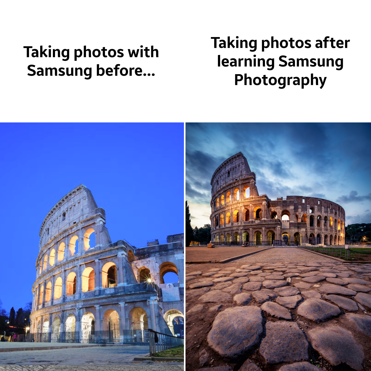 Samsung Photography Facebook ad