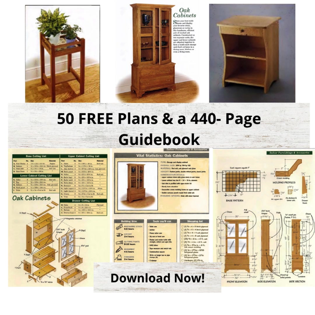 Woodworking Mastery Facebook ad: Free Woodworking Plans