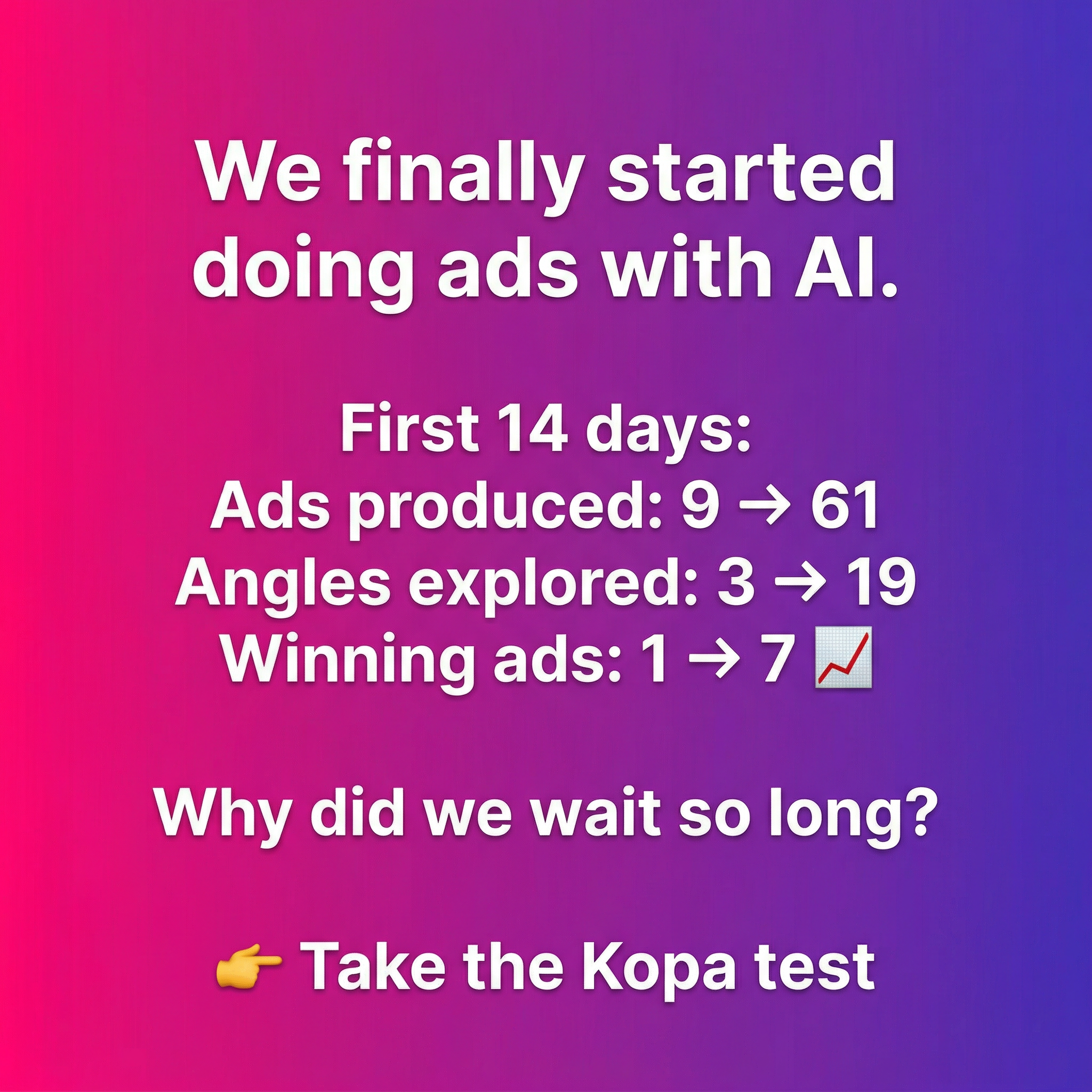 AI tools Facebook ad
