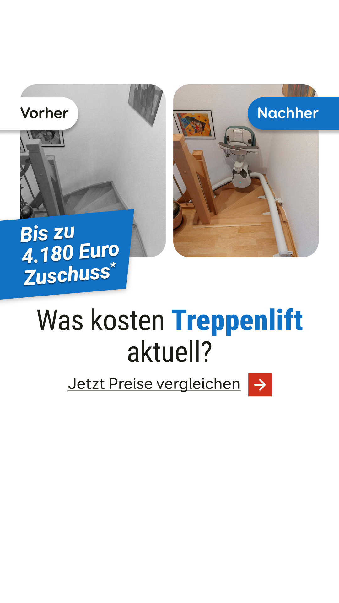 Aroundhome - Treppenlift Facebook ad
