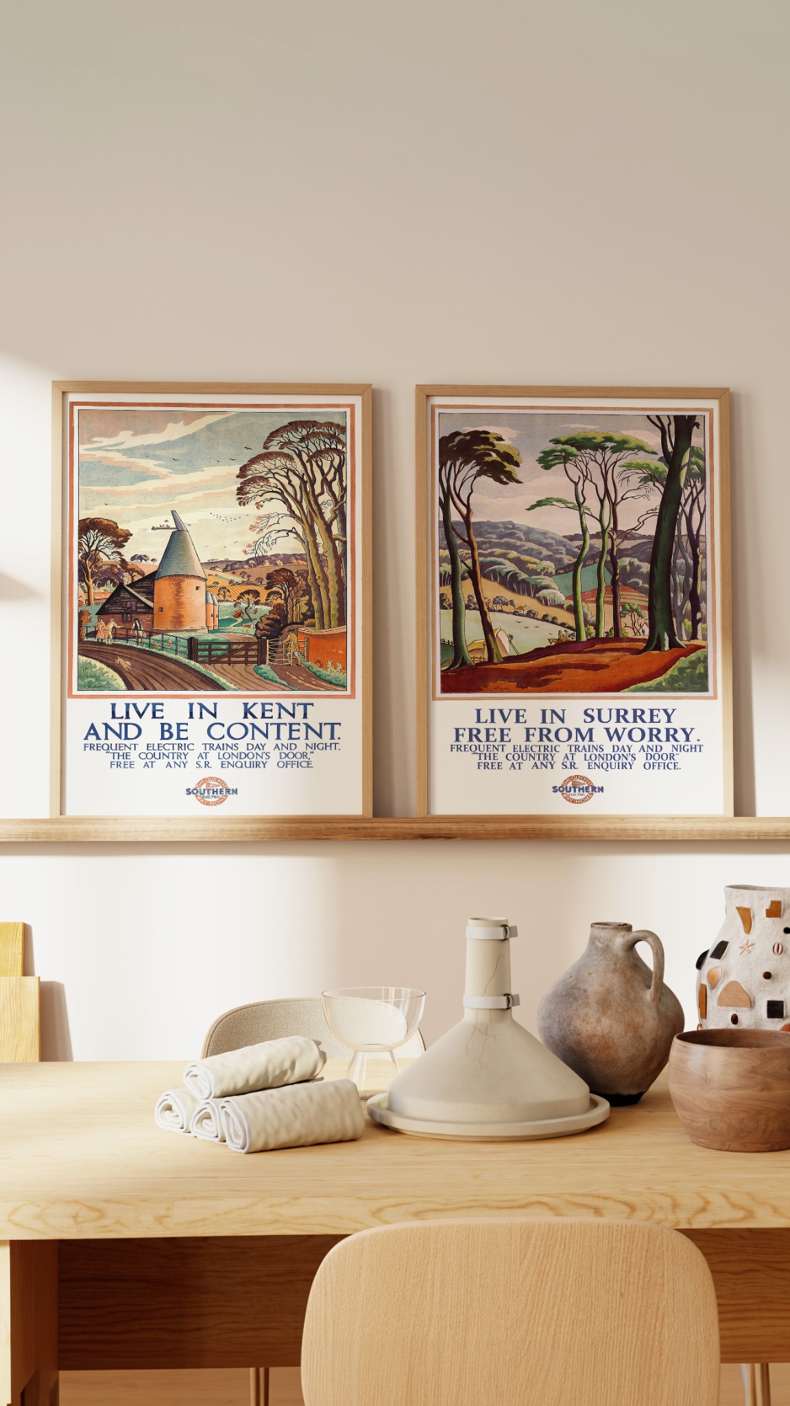 Animato Facebook ad: Vintage British Travel Posters