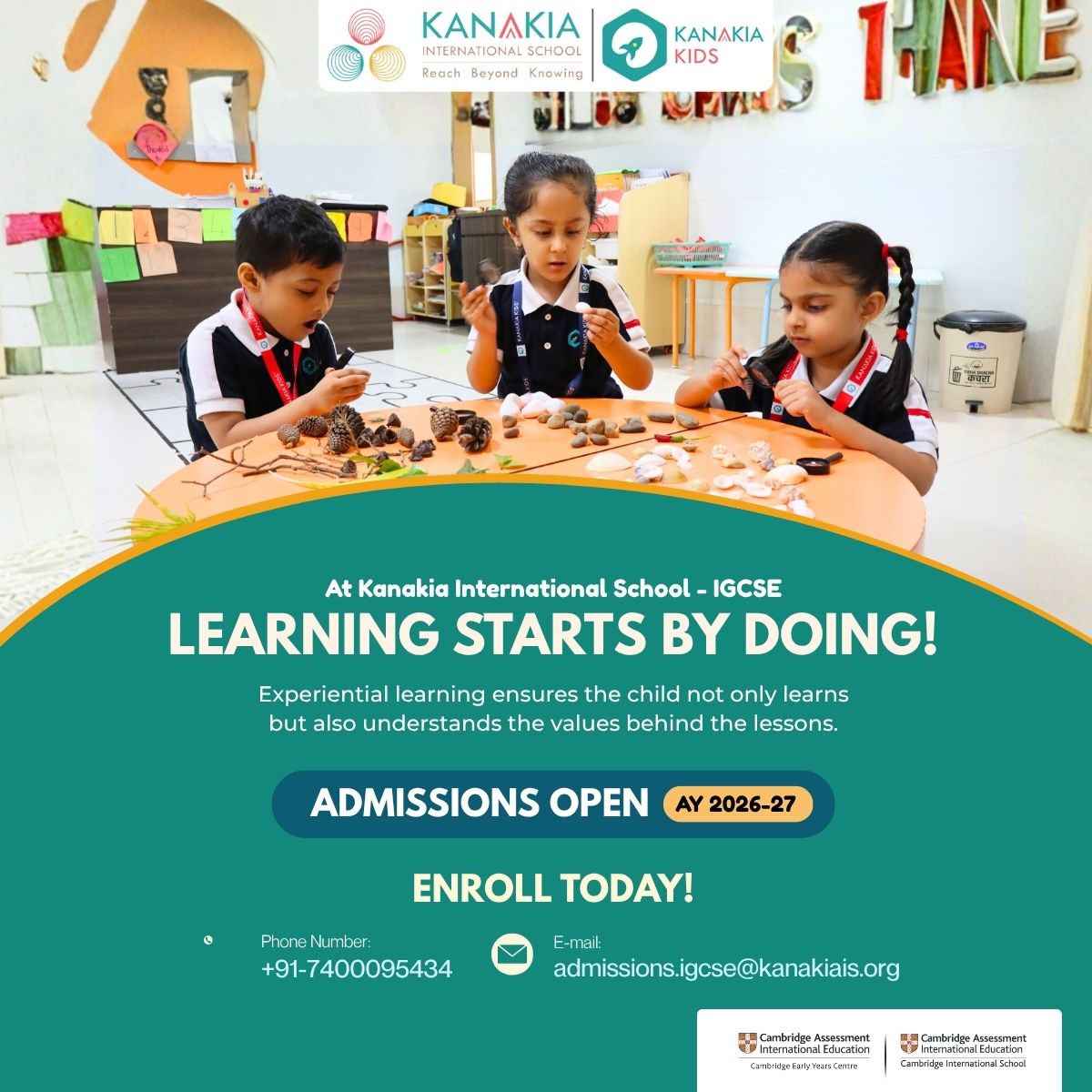 Kanakia International School - IGCSE Facebook ad: Experience global curriculum at the only Complete Cambridge…