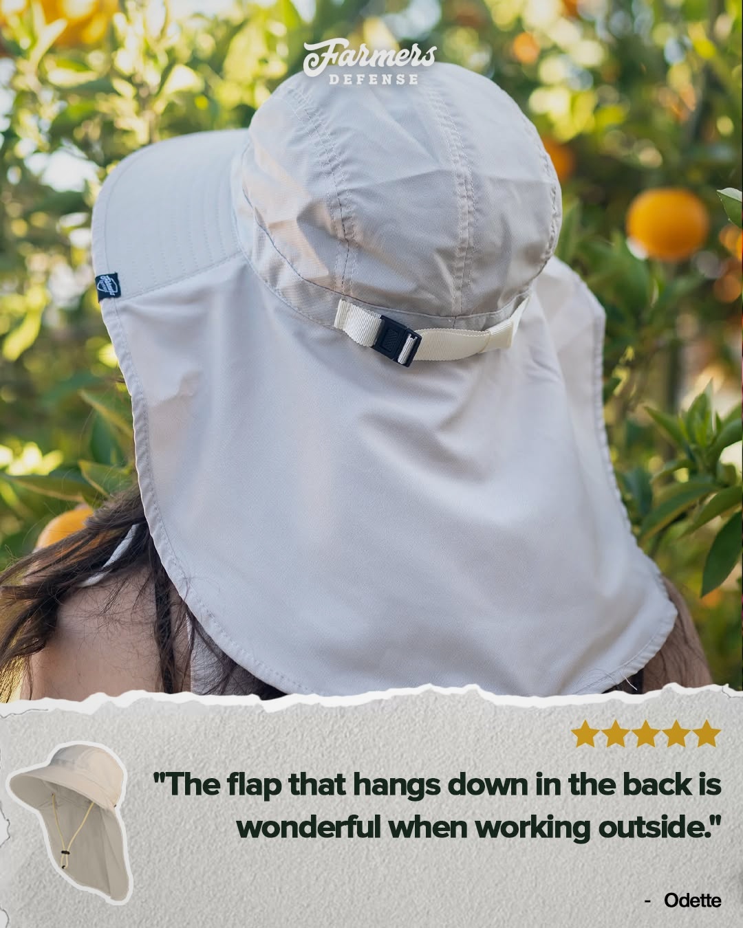 Farmers Defense Facebook ad: The Perfect Sun Hat