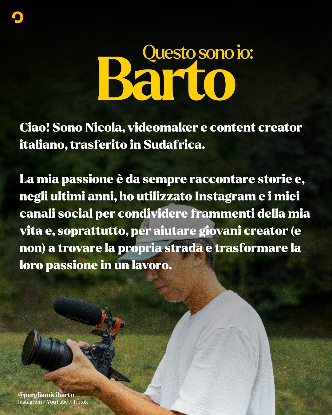 Nicola Bartolini / Video Facebook ad: Ciao, sono Barto