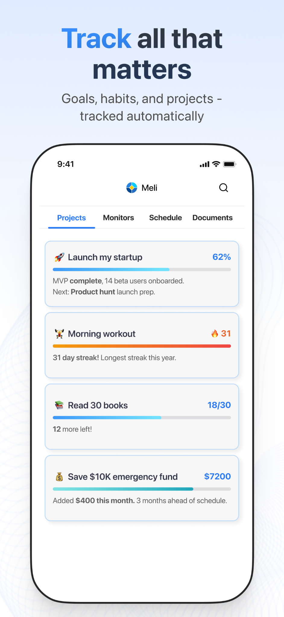 Meli: Proactive AI Assistant Facebook ad: Google Calendar + Todoist + AI