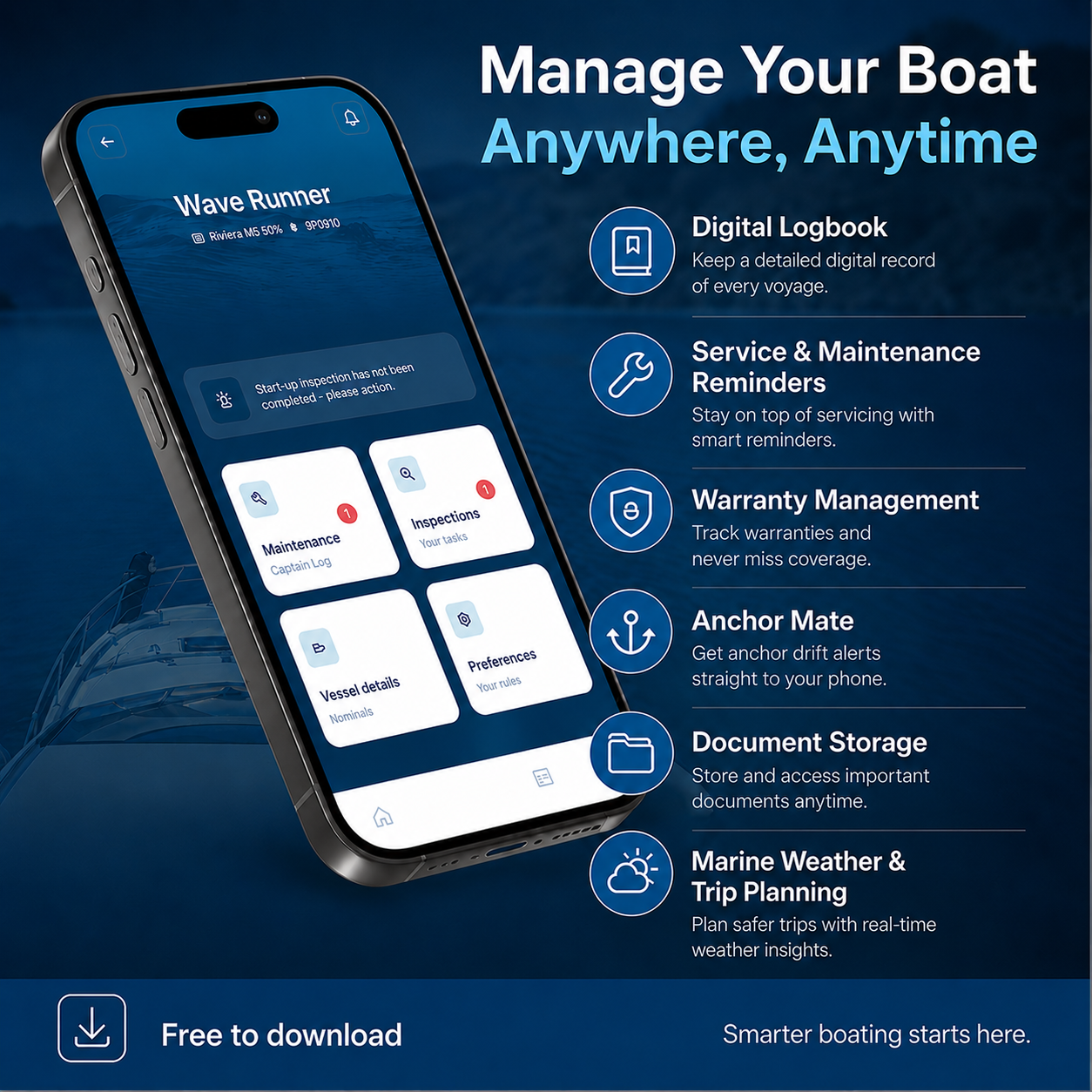 First Mate Facebook ad: Download For Free!