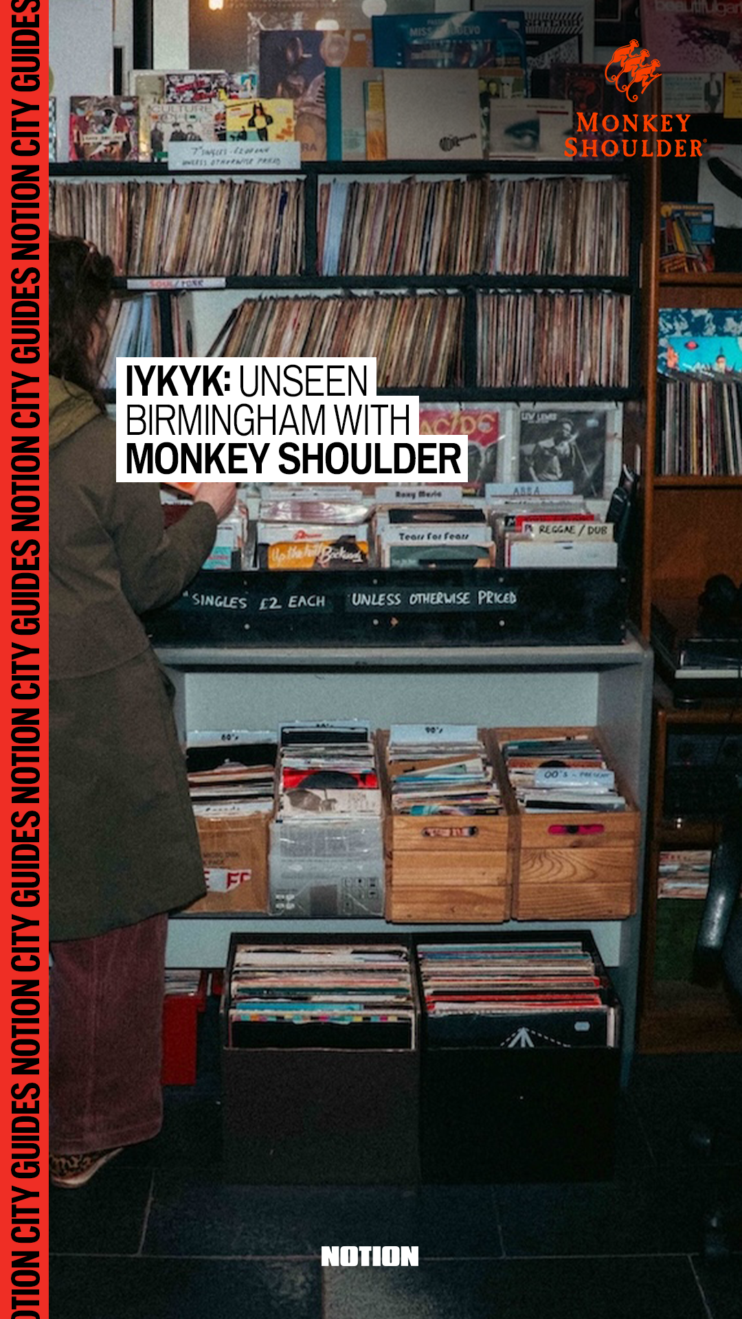 NOTION Facebook ad: IYKYK: Unseen London with Monkey Shoulder