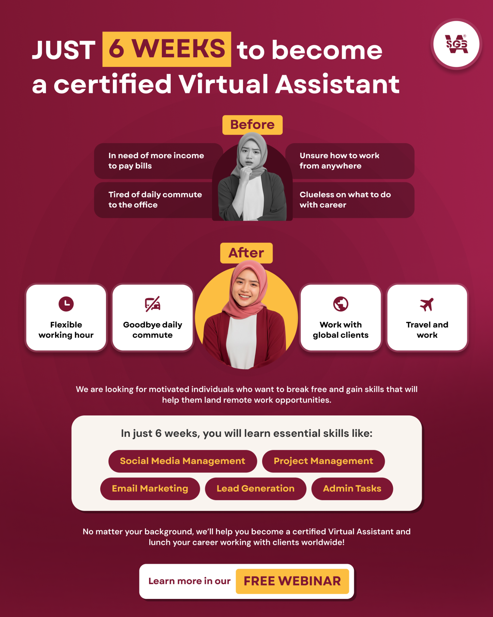 Virtual Assistant SGB Facebook ad