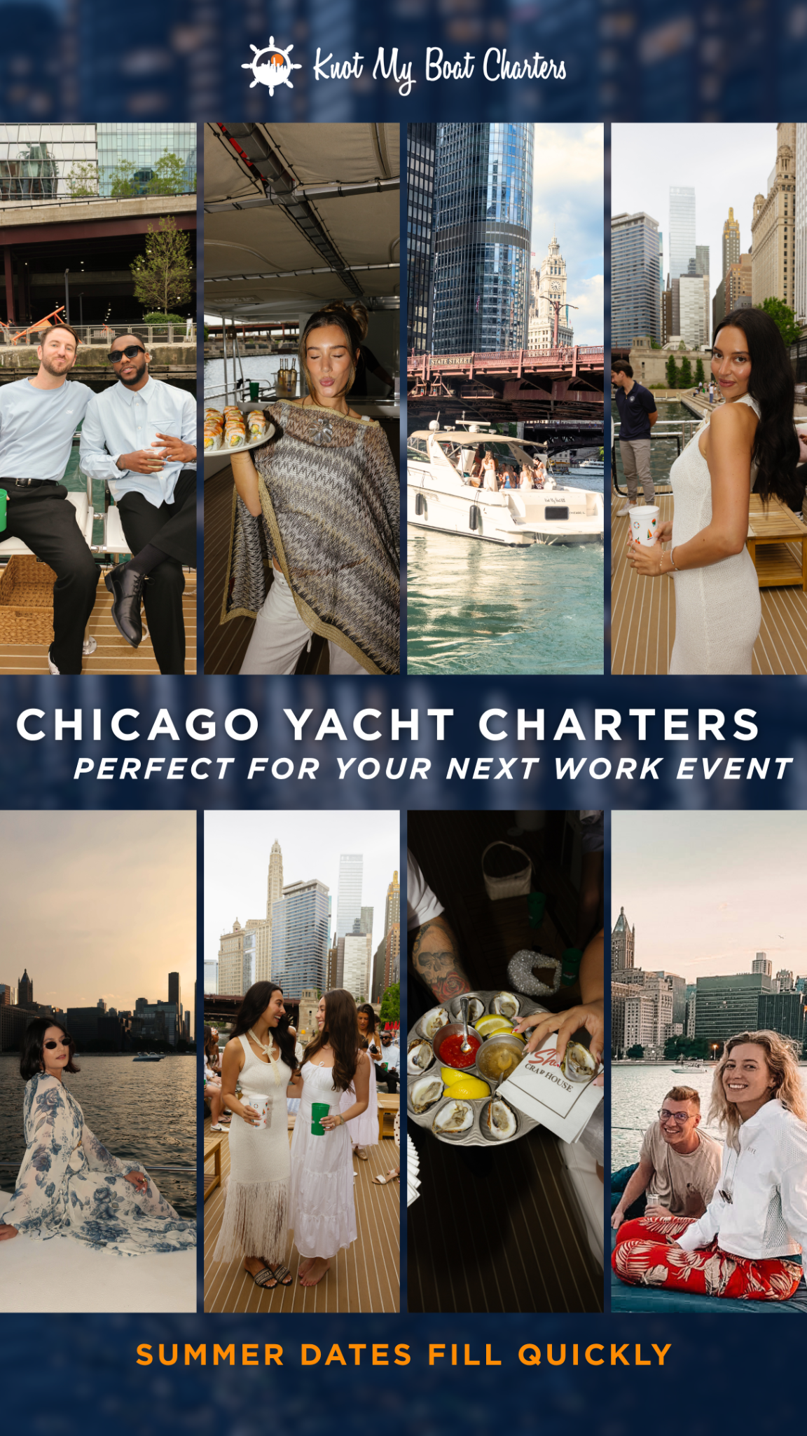 Knot My Boat Charters Facebook ad from Jun 9, 2026