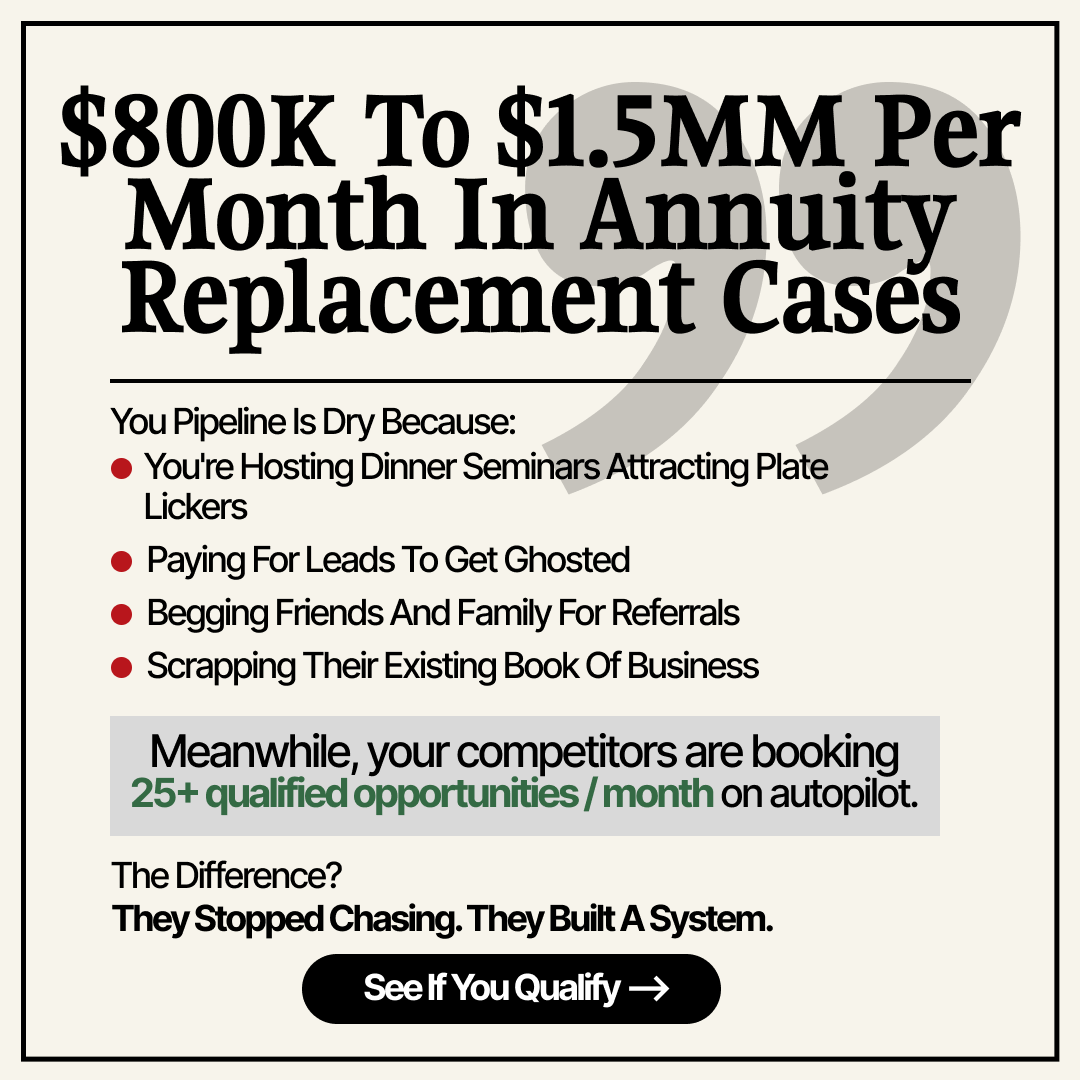 Annuity Leads On Demand Facebook ad: Annuity Holders in Your Market Are Being Contacted Right…