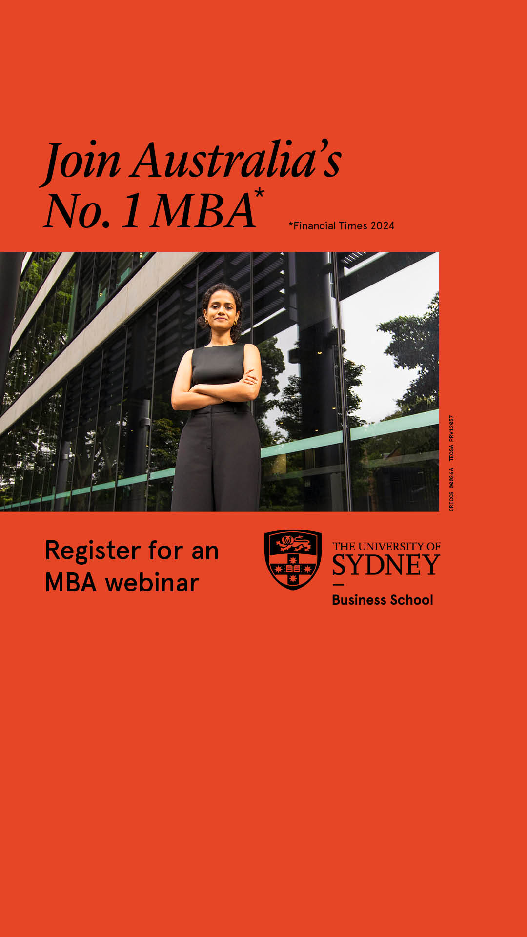 University of Sydney Business School Facebook ad