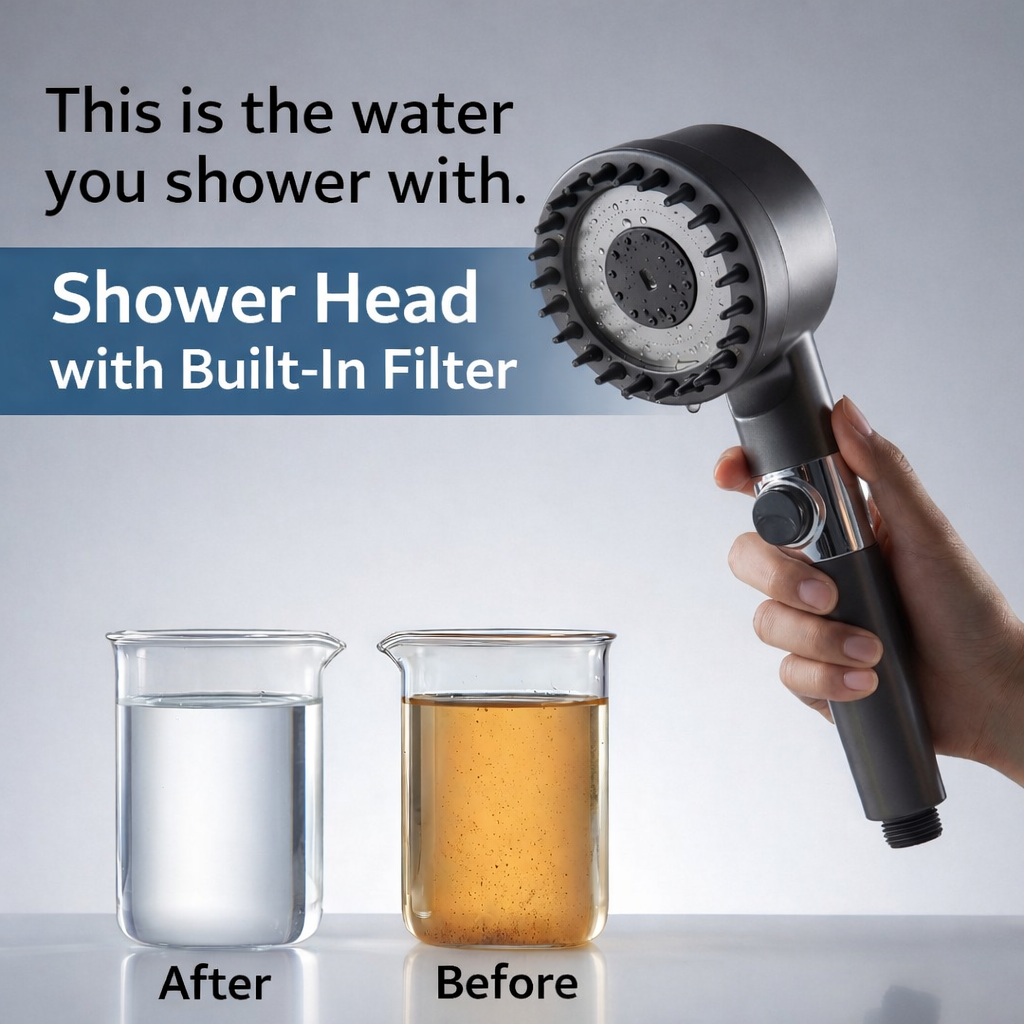Vedya Home Facebook ad: Click here to order your high-pressure filtered shower head