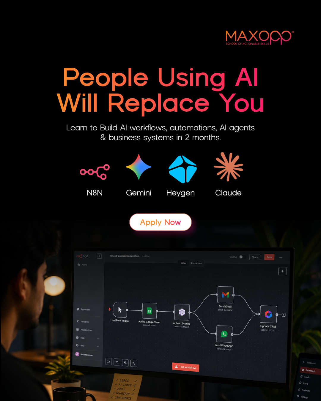 Maxopp Facebook ad: AI is changing every industry.
