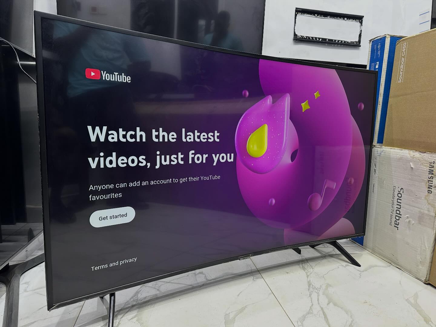 A-1 Electronics Nig.Ltd Facebook ad: 55’’ Samsung Curve 4k UHD smart TV