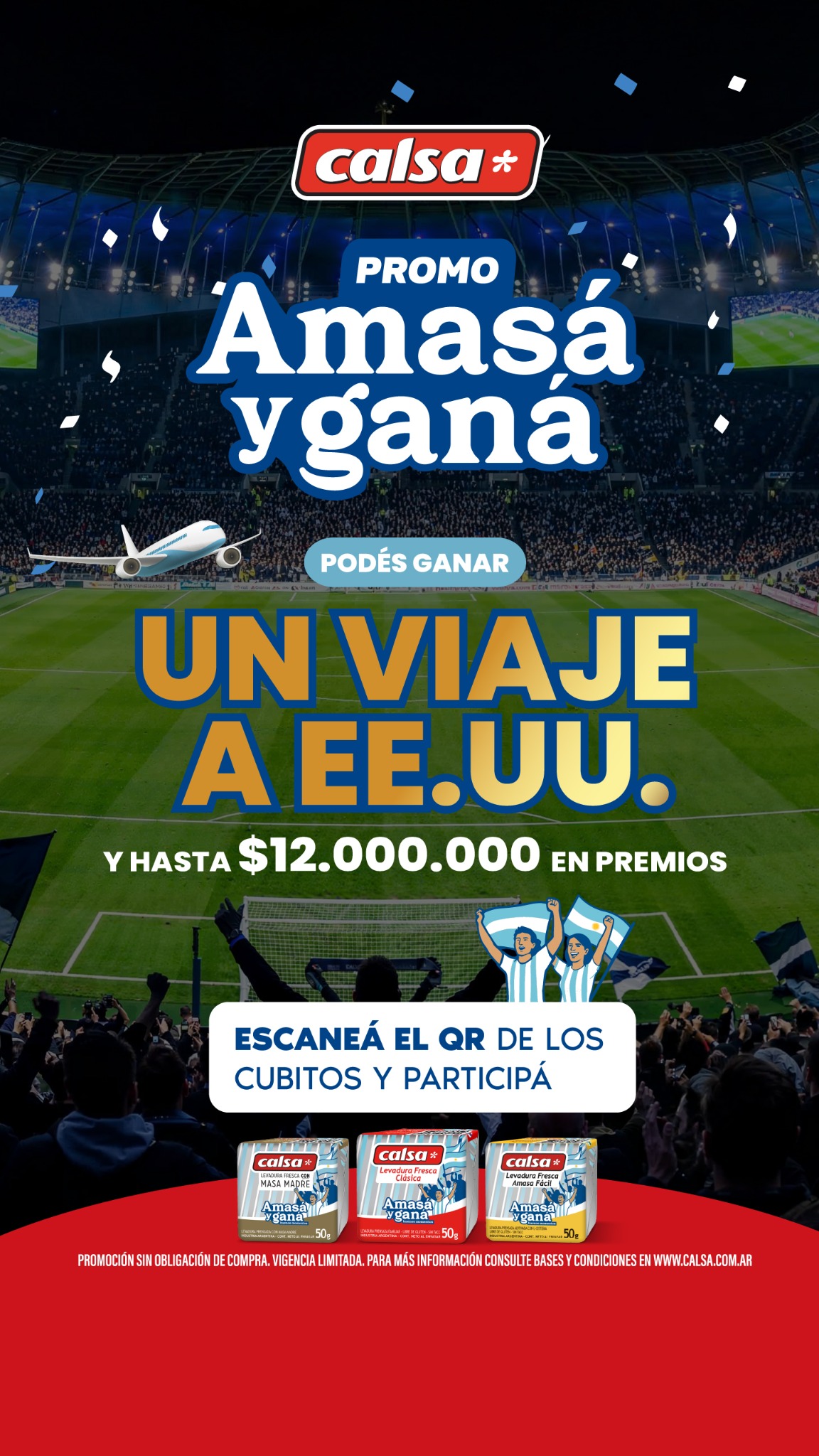 Calsa Argentina Facebook ad from May 4, 2026