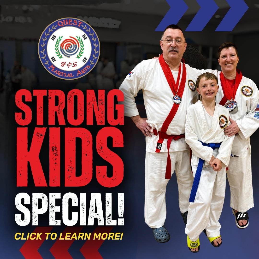 Quest Martial Arts Facebook ad: Visit Our Website View Our Schedule