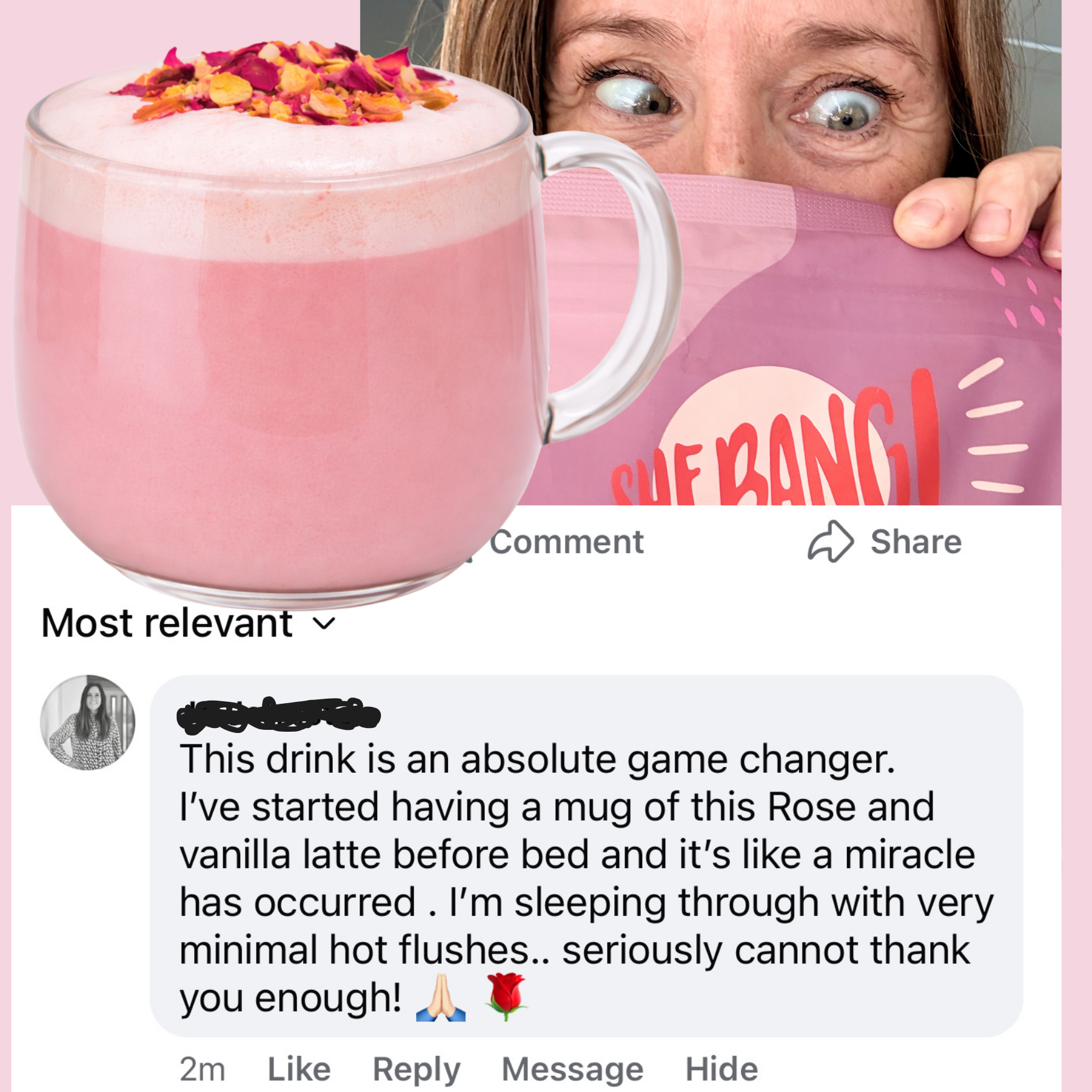 Shebang Facebook ad