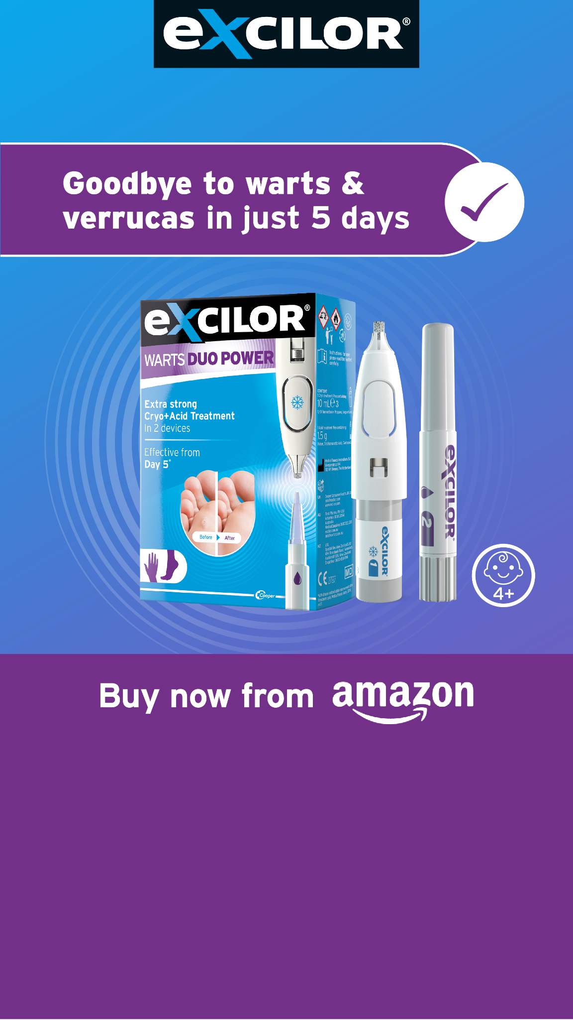 Excilor UK Facebook ad from May 1, 2026