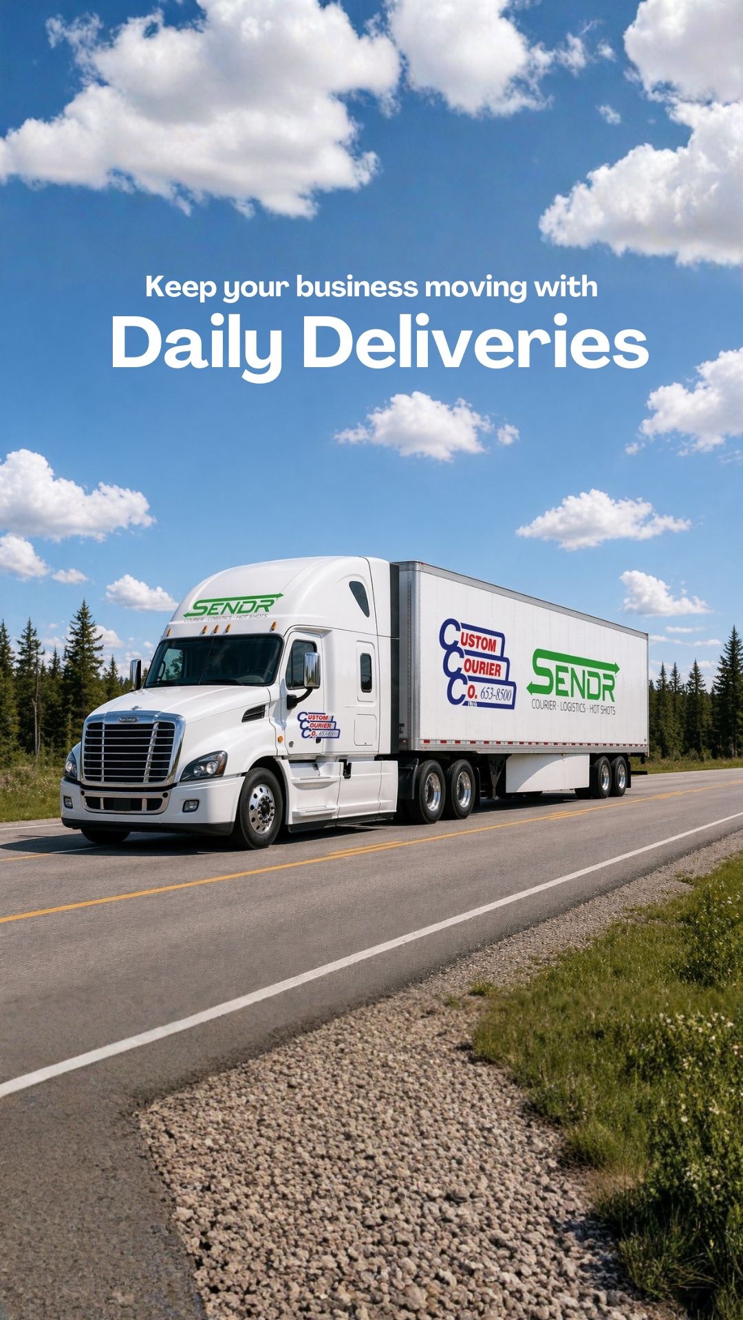 Custom Courier CO. LTD. Facebook ad from Jun 12, 2026
