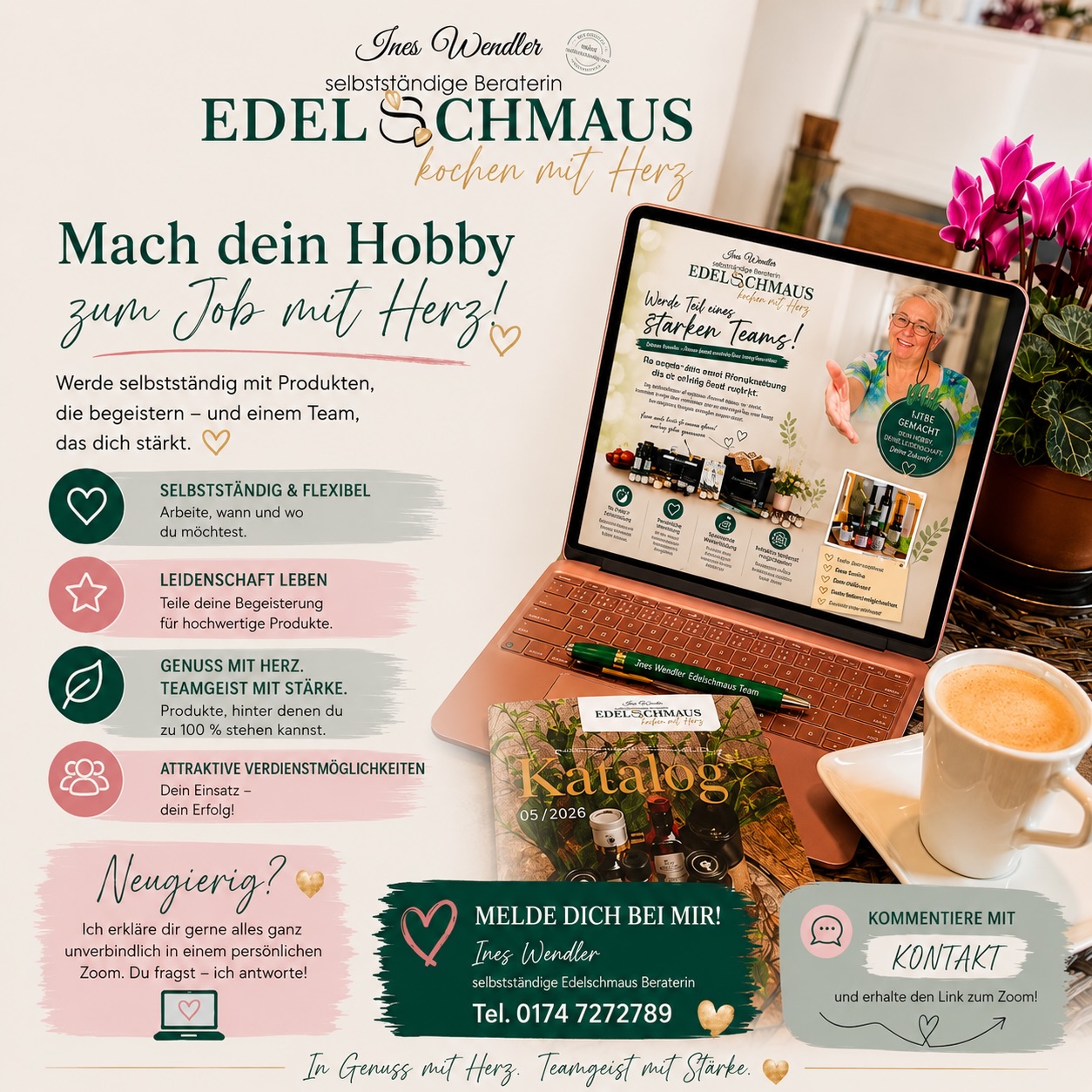 genussmanufaktur_wendler Facebook ad: MACH DEIN HOBBY ZUM HERZENSJOB