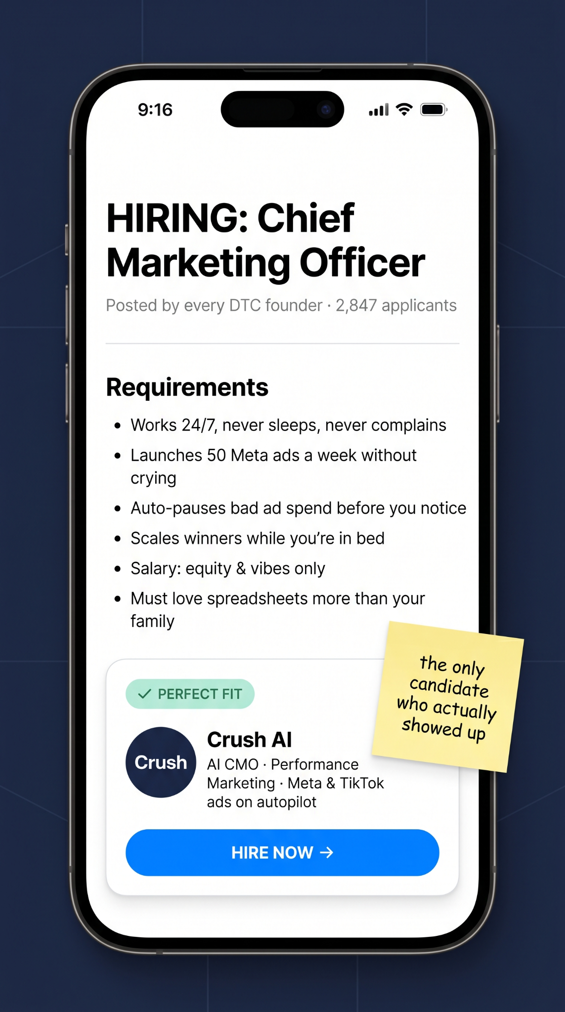 trycrush.ai Facebook ad