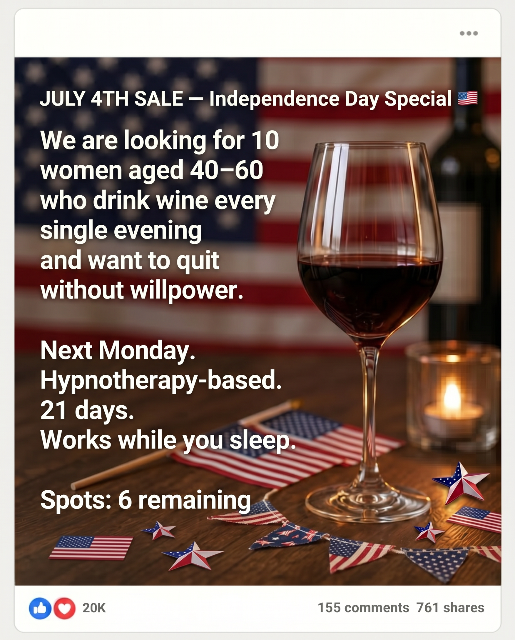 Hypnozio: power of hypnotherapy Facebook ad