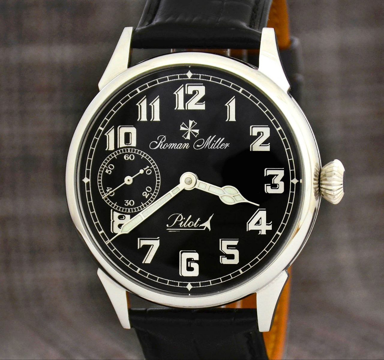 Roman Miller Watch Facebook ad: Roman Miller - Pilot, Military watch - No reserve price…