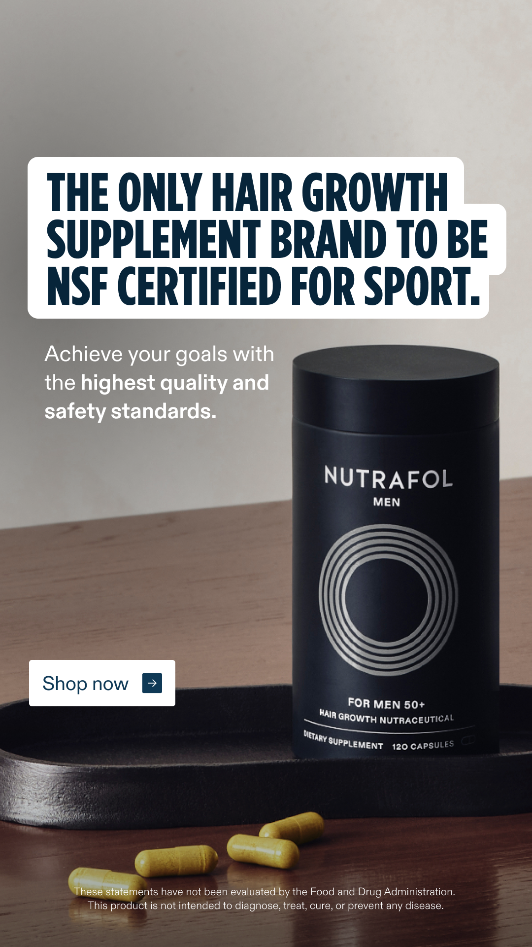 Nutrafol Men Facebook ad