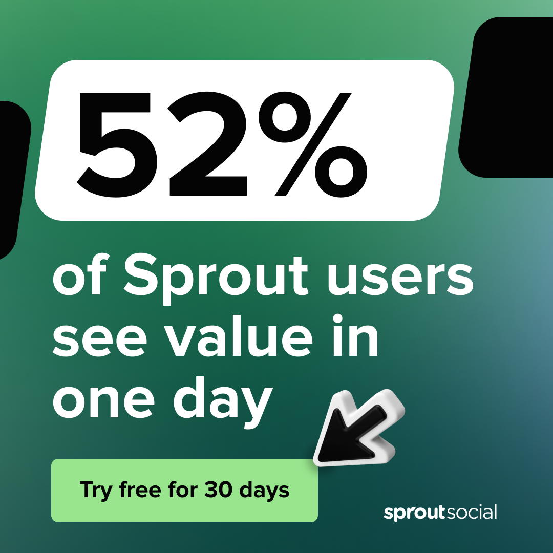 Sprout Social Facebook ad