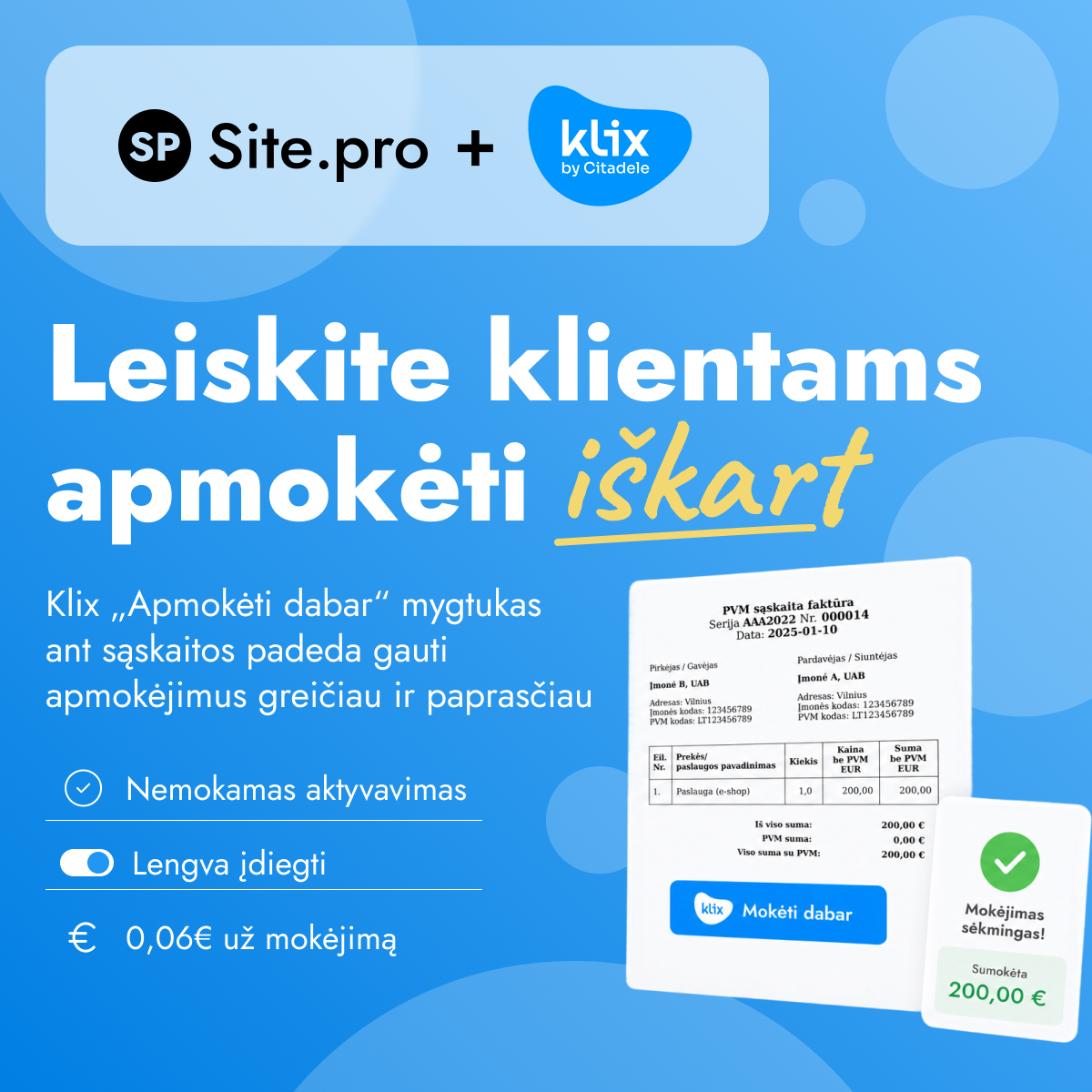 Site.pro - Apskaitos programa ir ERP Facebook ad