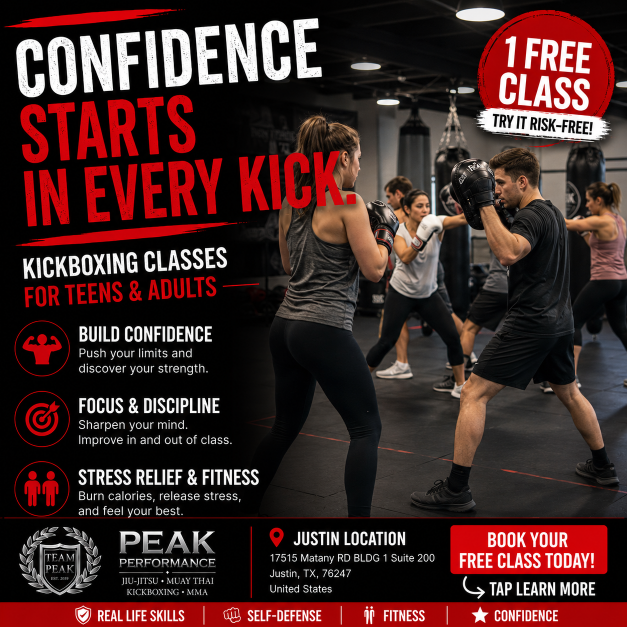 Peak Performance MMA Justin Facebook ad