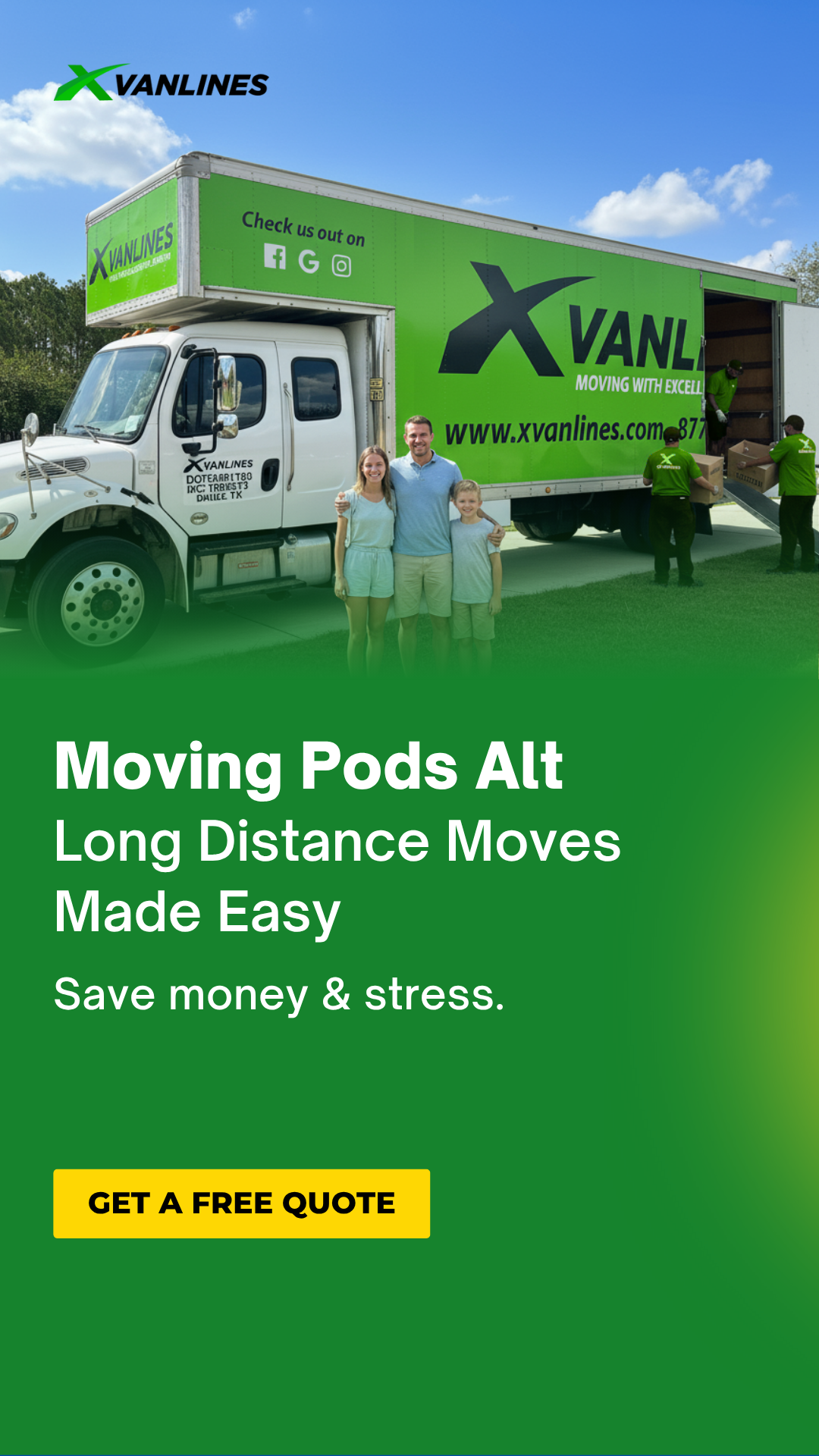X VAN LINES LLC Facebook ad