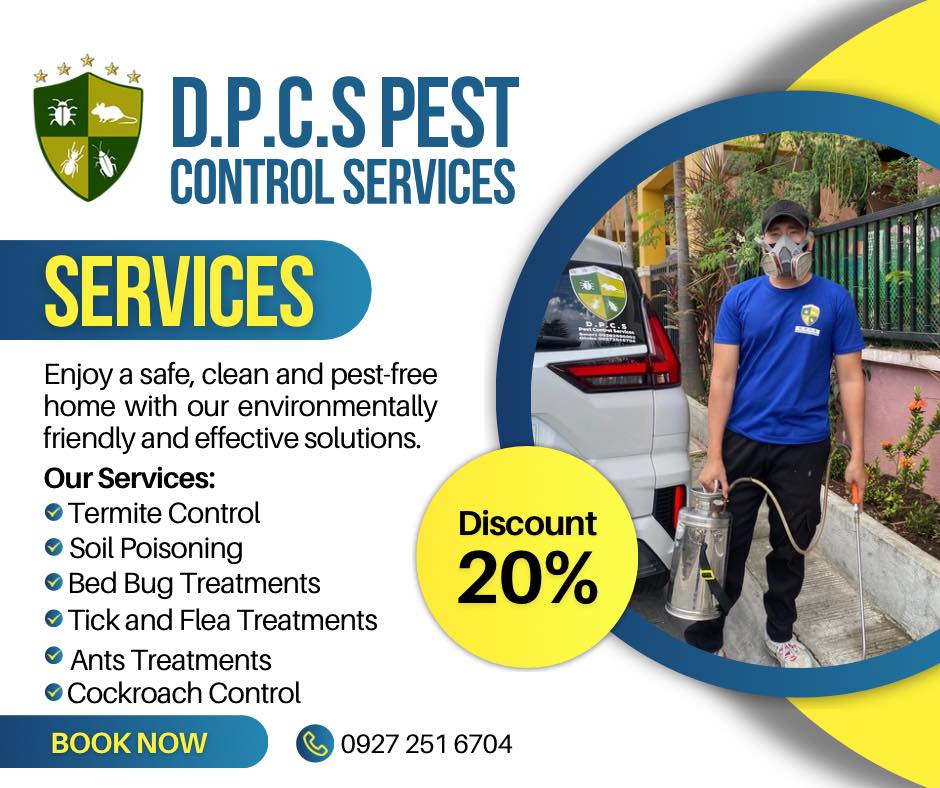 DPCS Pest Control Services Facebook ad: Enjoy a safe, clean and pest-free home with…
