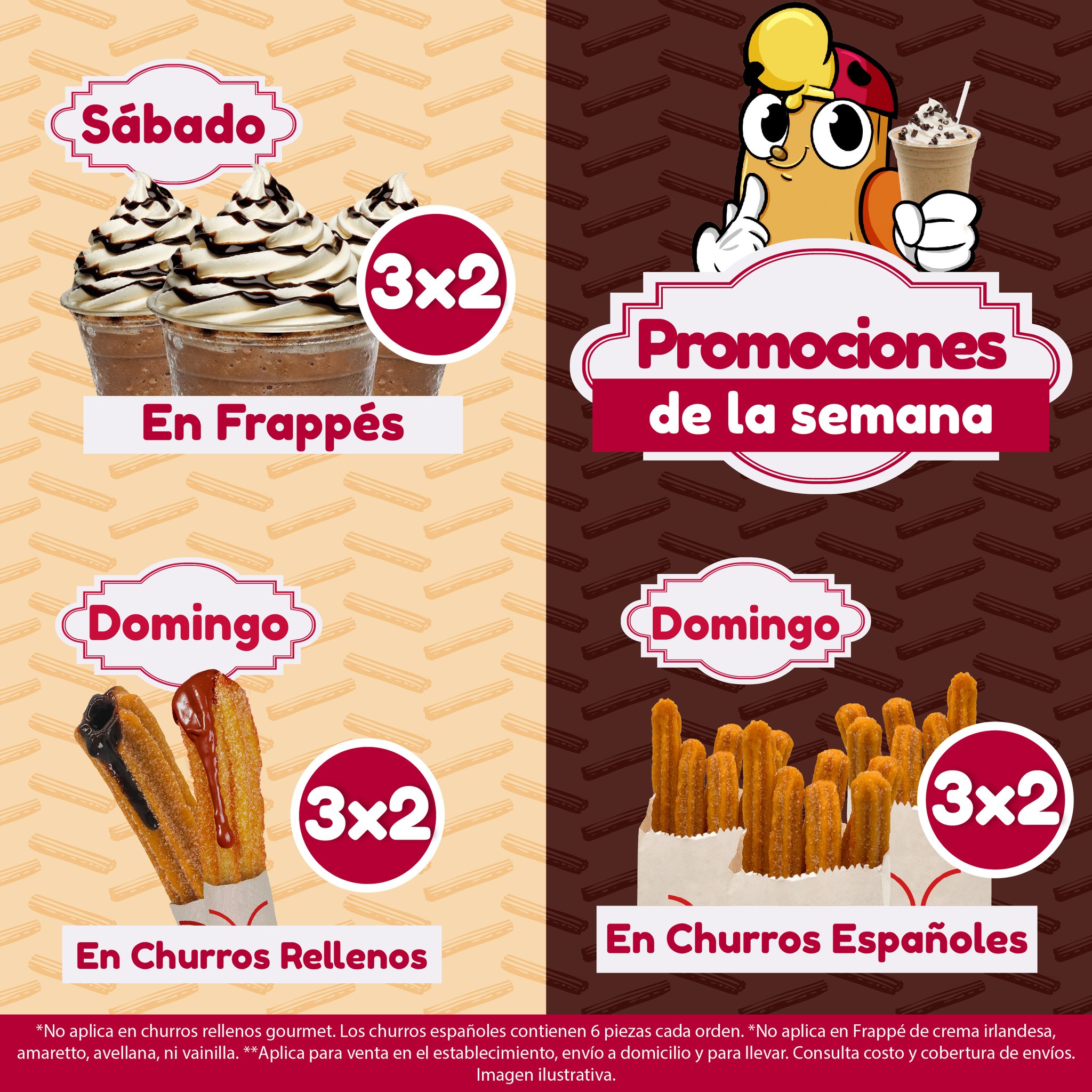 Delichurros Pachuca Centro Facebook ad: Sabemos que hace rato no vienes…