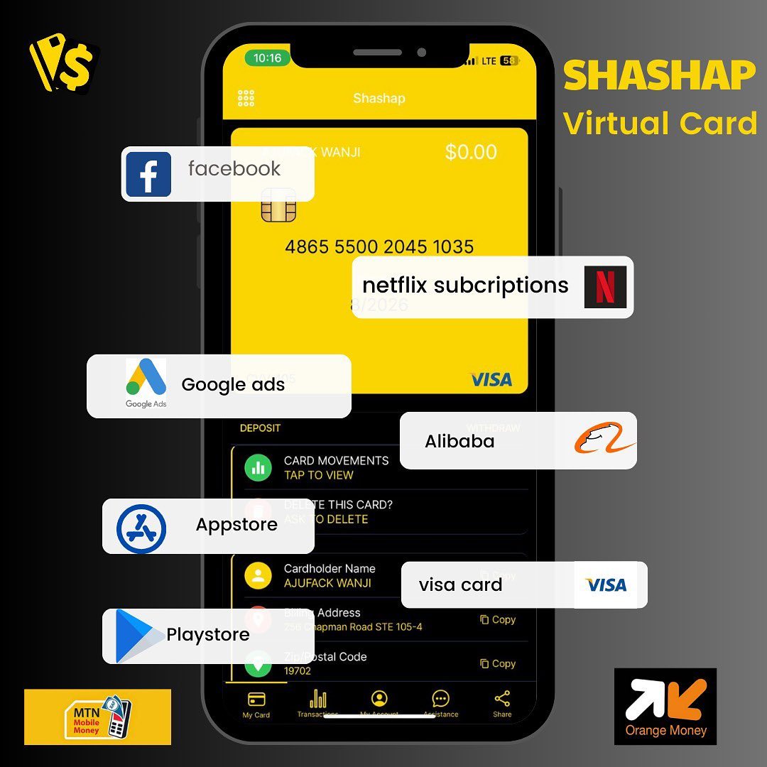 Shashap app Facebook ad