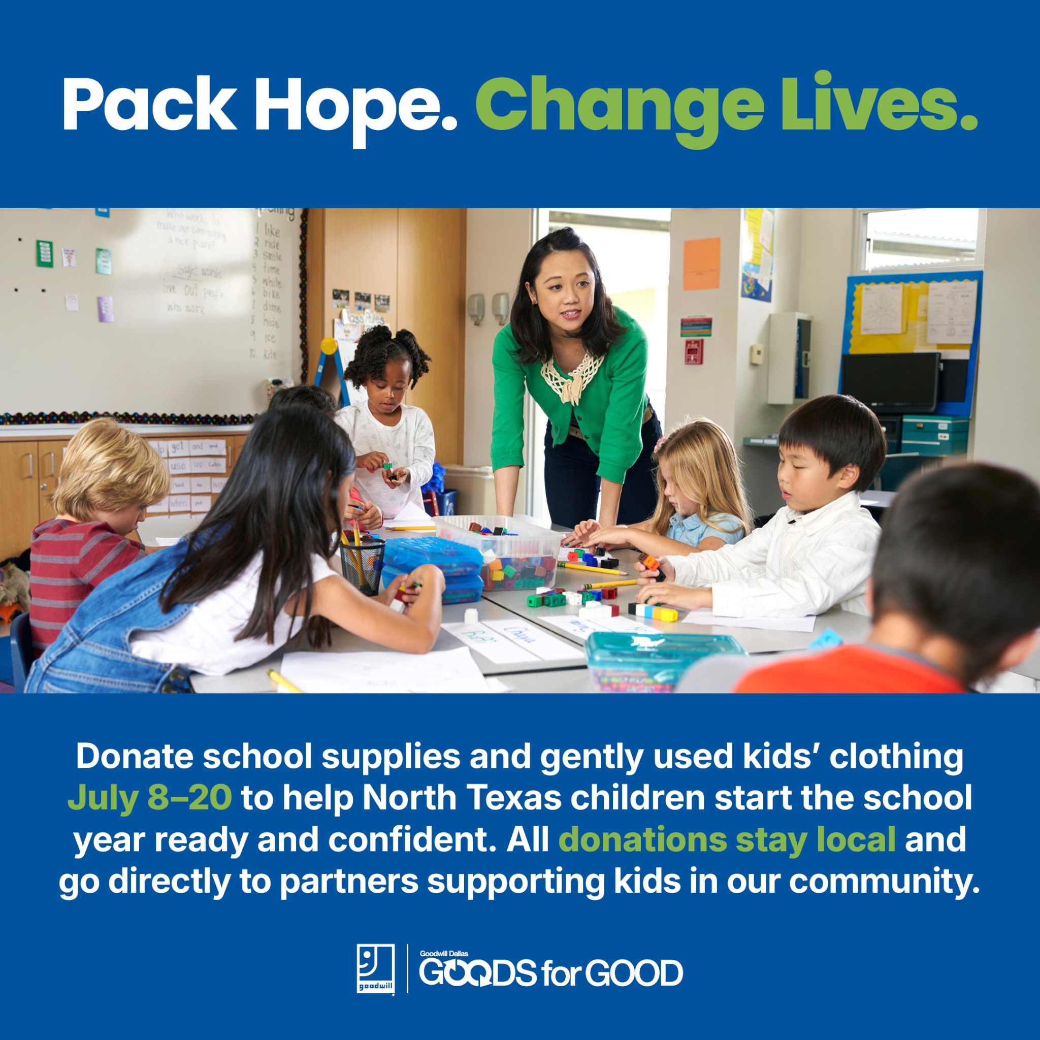 Goodwill Dallas Facebook ad